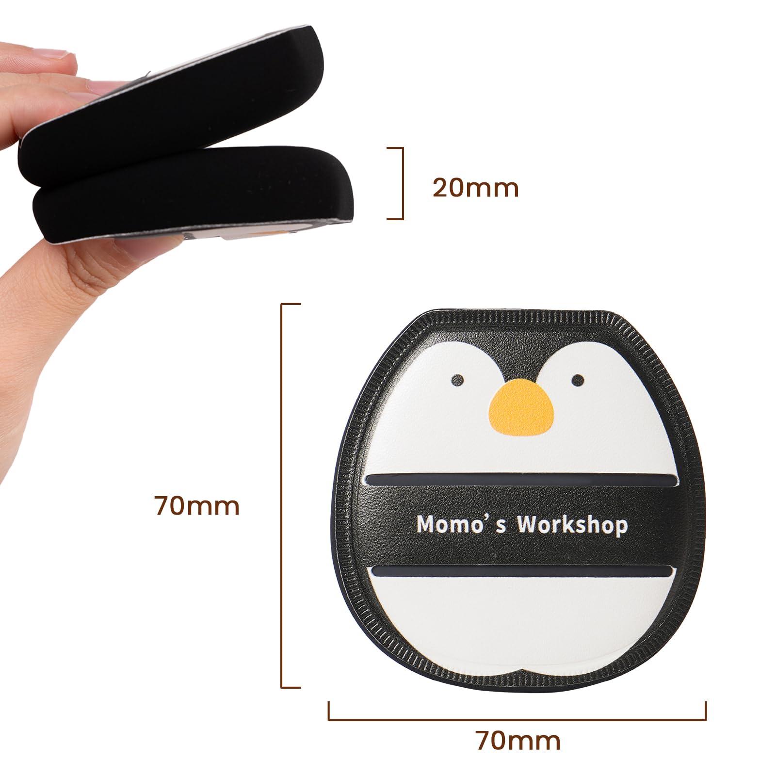 Momo's Workshop 2pcs Powder Puff, Makeup Sponge for Liquid Foundation Ultra Soft Face Powder Puff, Hypoallergenic - Image 2
