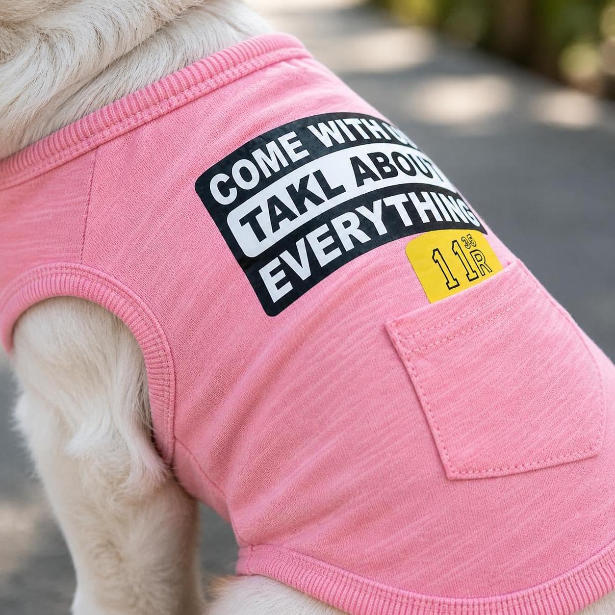 Gilet Chien en Coton, Style Décontracté, Rose, Rose, S | Matière en coton, Gilet sans manches, Sorties quotidiennes, Pour propriétaires chiens