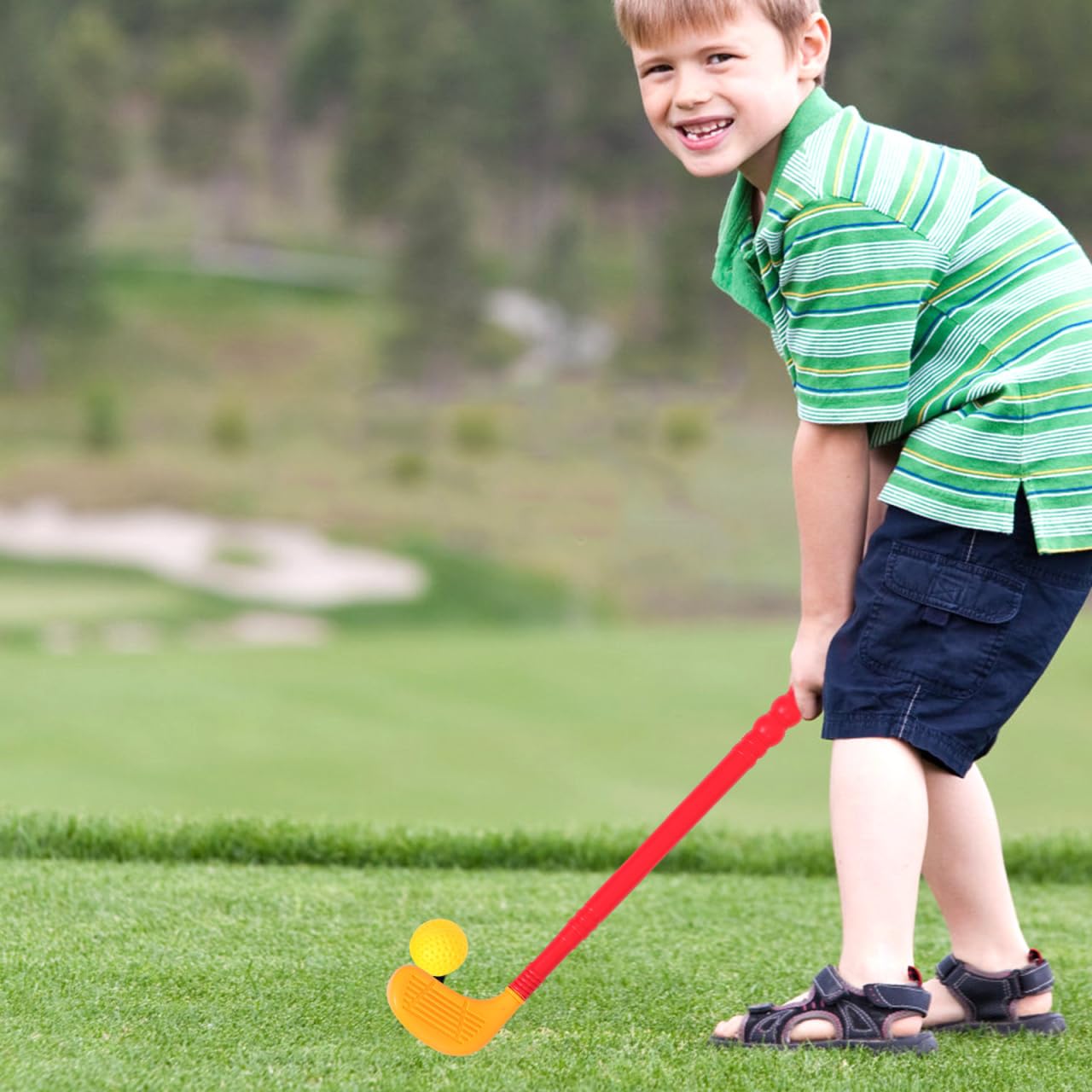 HEMOTON Juego de golf para niños pequeños, maletín de golf para niños, juguete deportivo – Juego de palos de golf para interior y exterior para niños y niñas 2, 3, 4, 5 años