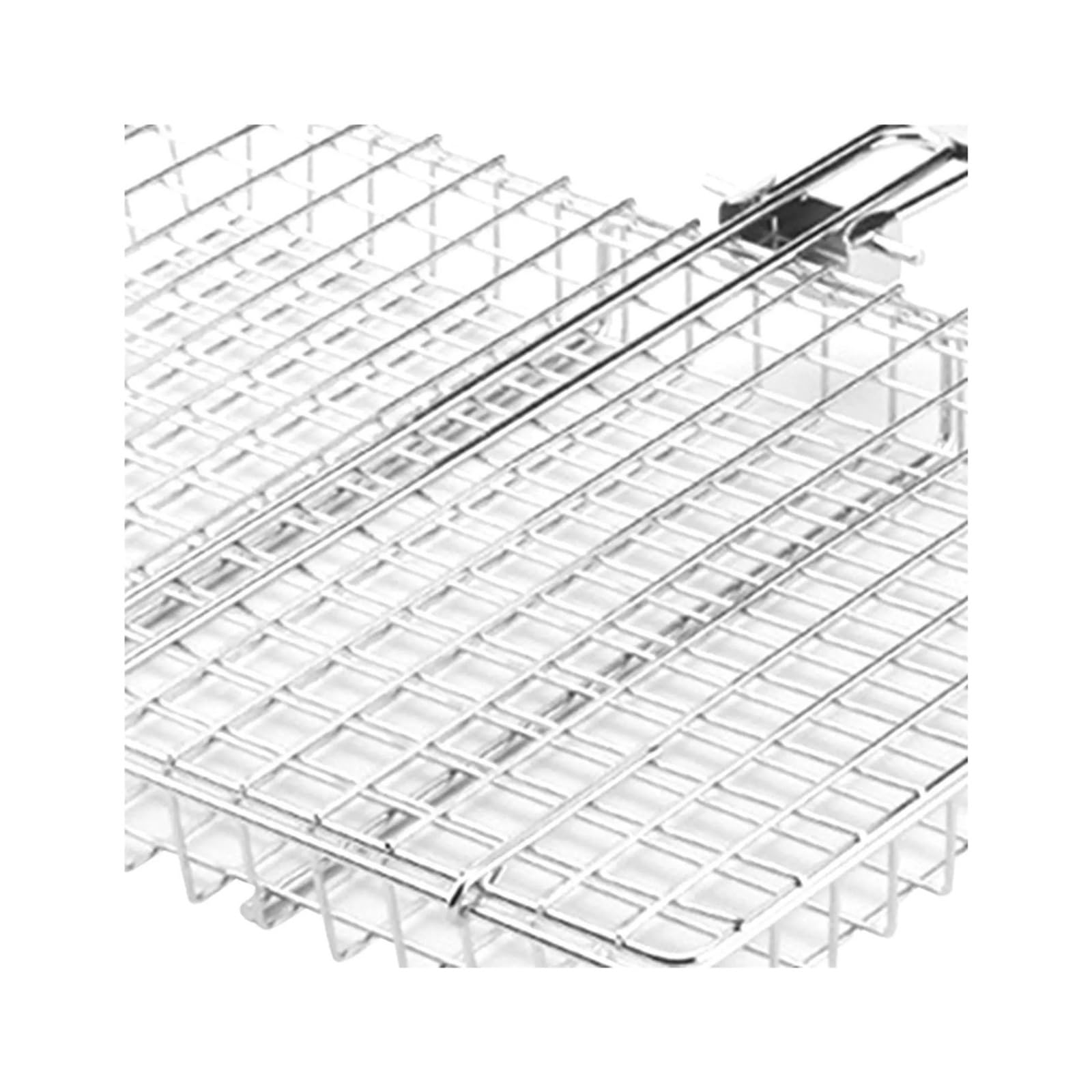 Cestino for grigliare il pesce for barbecue Accessori durevoli for griglia Porta clip compatibile for bistecche di carne da campeggio all'aperto