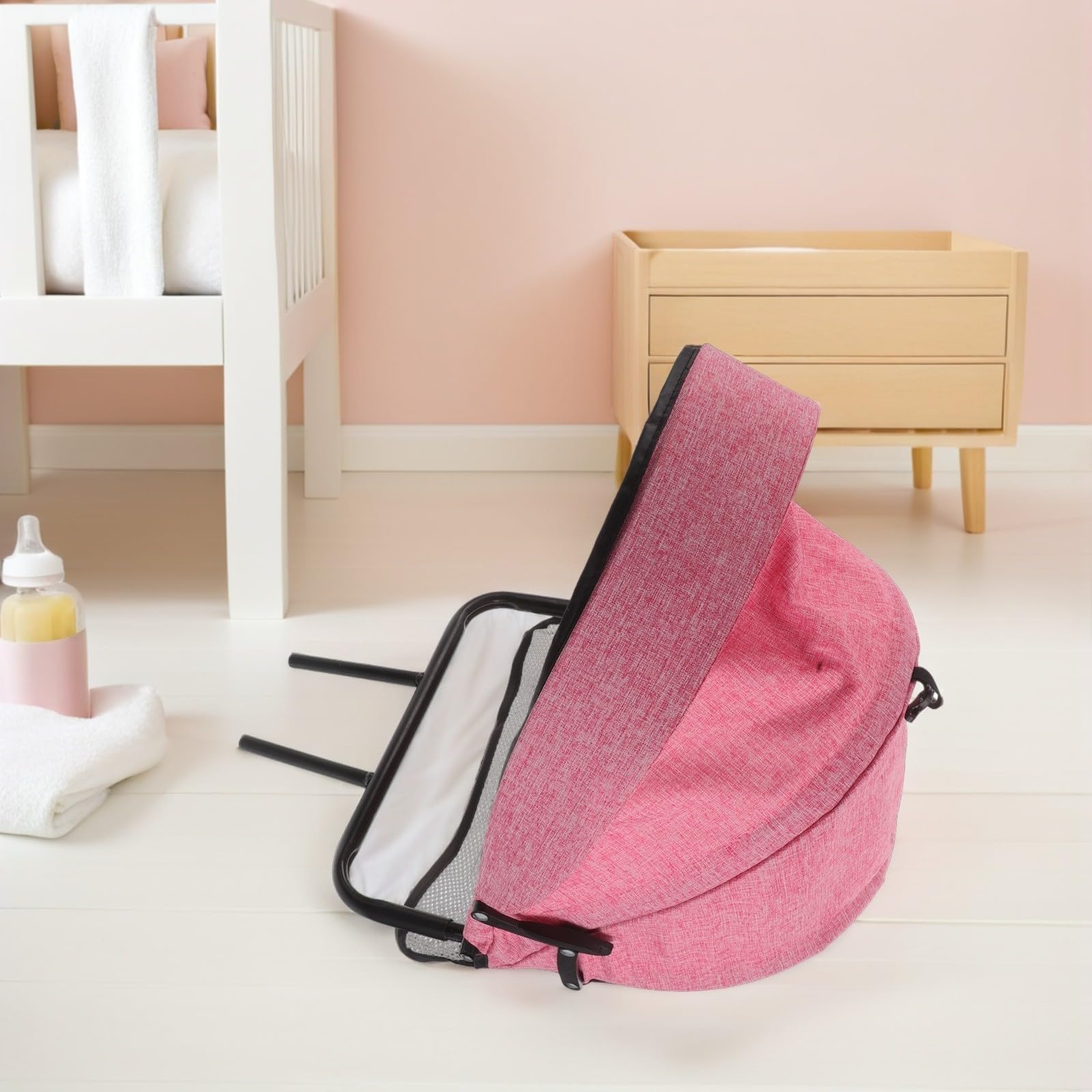 Toyvian Parasol para Cochecitos Protección UV Lluvia, Cubierta de Repuesto de Tela y Hierro para Paseos al Aire Libre y Viajes