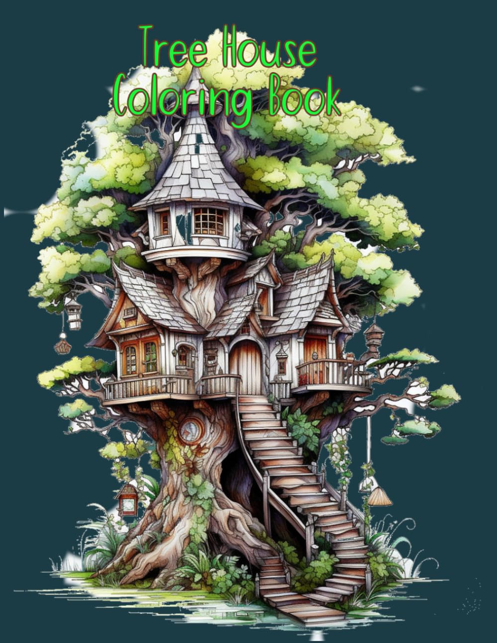 Tree House Coloring Book! Adult coloring (Tree House Books)