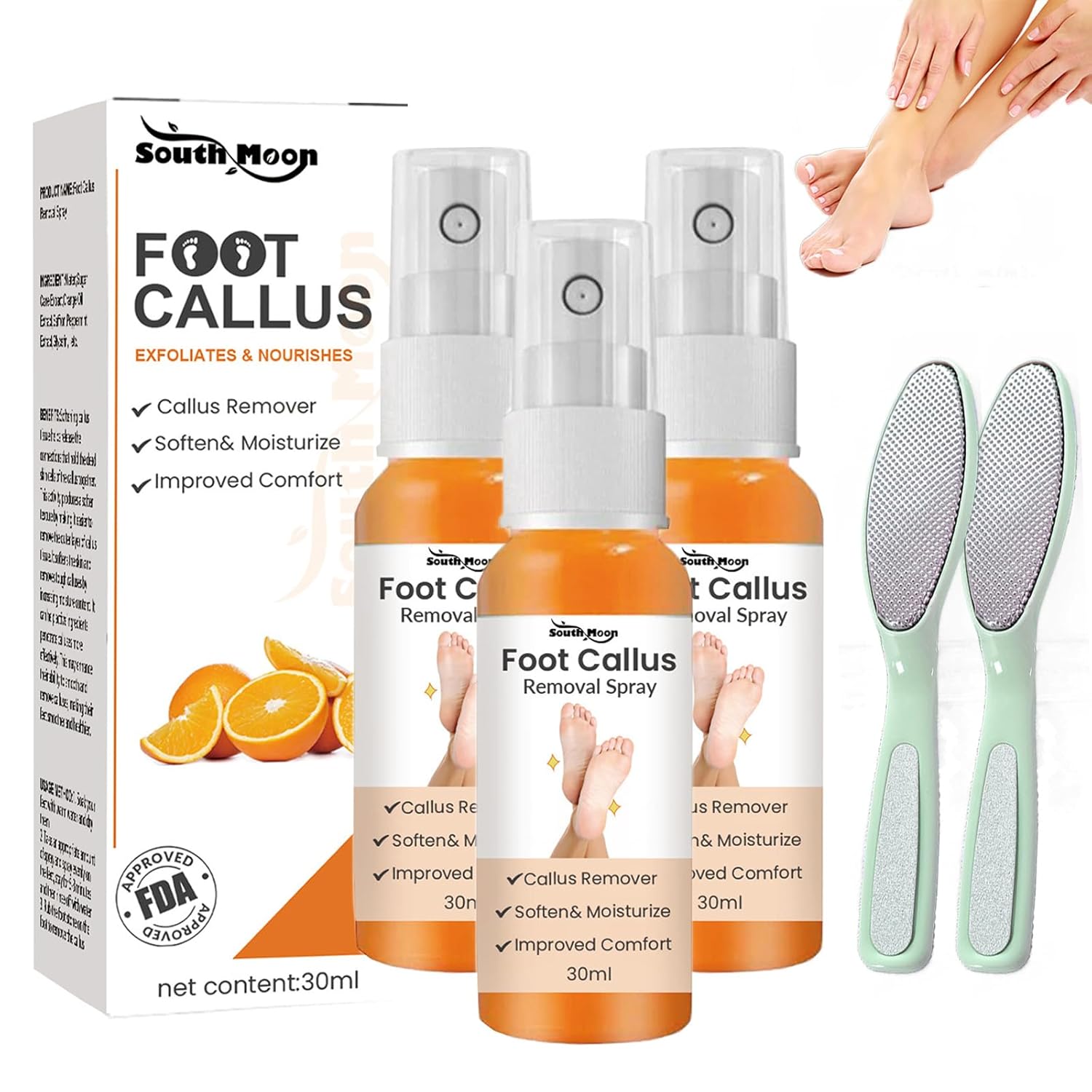 Foot Callus Removal Spray, Foot Peeling Spray Oil, Foot