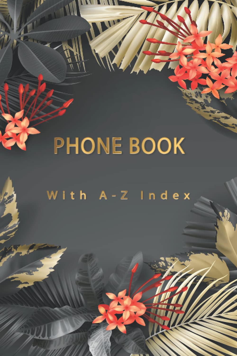 Phone Book: telephone number only book | telephone books with alphabet index | telephone book a-z | telephone book a5 | Journal Notebook for contact | size 6-9 in