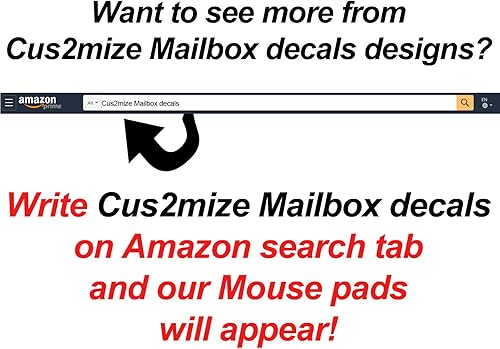 Miniatura 3 de Cus2mize Mailbox, DN4 - Juego de 6 calcomanías para buzón de correo, para exteriores, impermeables, con apellido, calcomanías de dirección