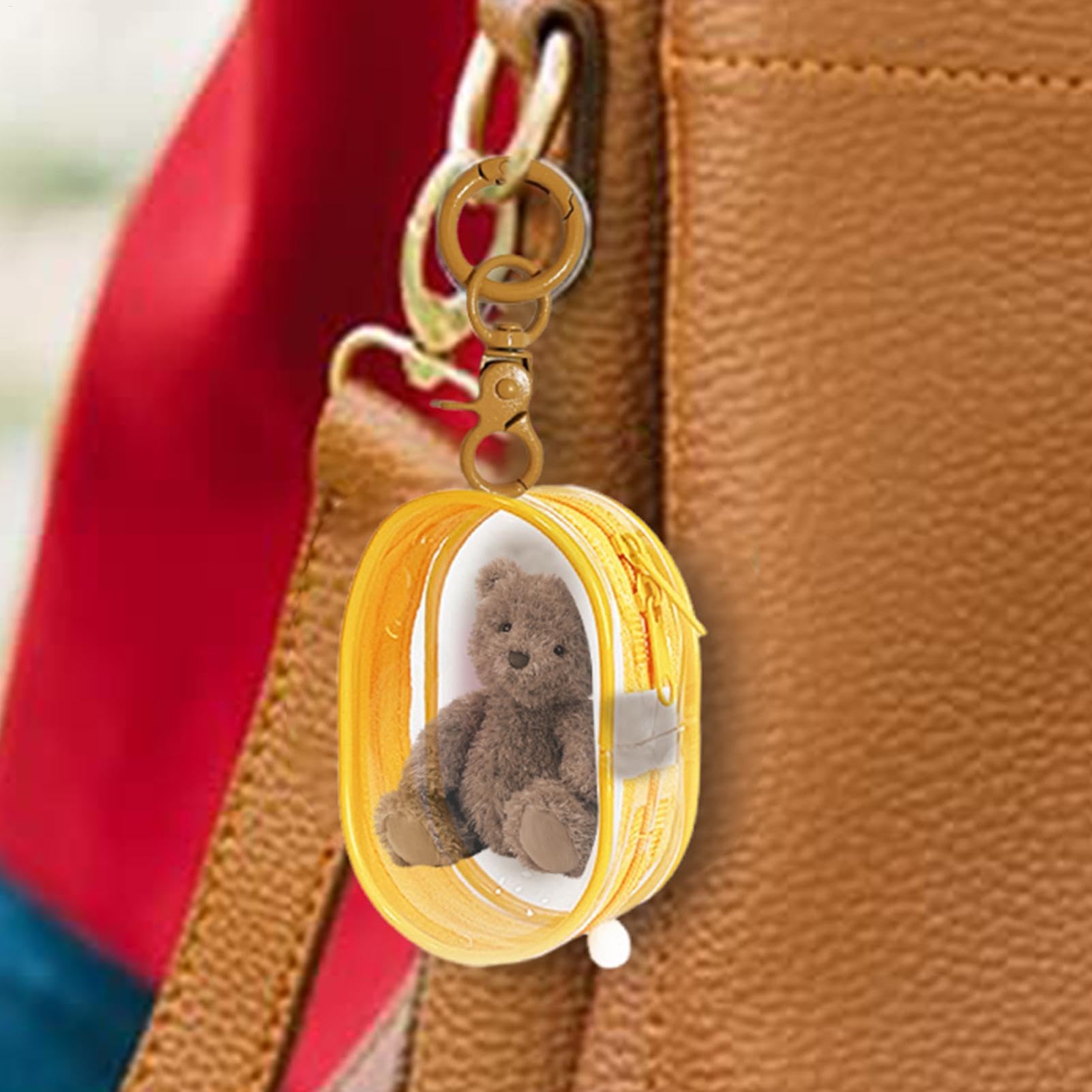 Klare Aufbewahrungstasche Mit 3D Stern-Design - Perfekt Für Kleine Figuren & Accessoires