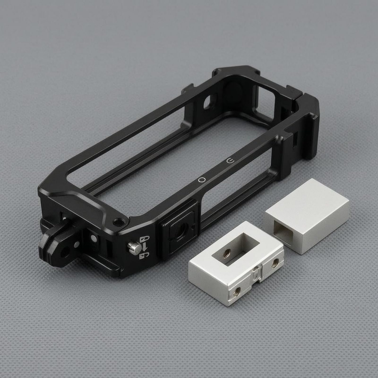 Cadre de Protection pour Caméra 360 Cage Support Boîtier Châssis Rectangulaire Ouvert Laissant l'Optique Dégagée et Montages Flexibles Adapté au, Basique