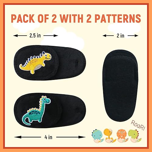 Miniatura 2 de Astropic 2 parches de ojos para niños  Parche de ojo de dinosaurio para niños para gafas  Parches médicos para ojos para niños con ojo perezoso