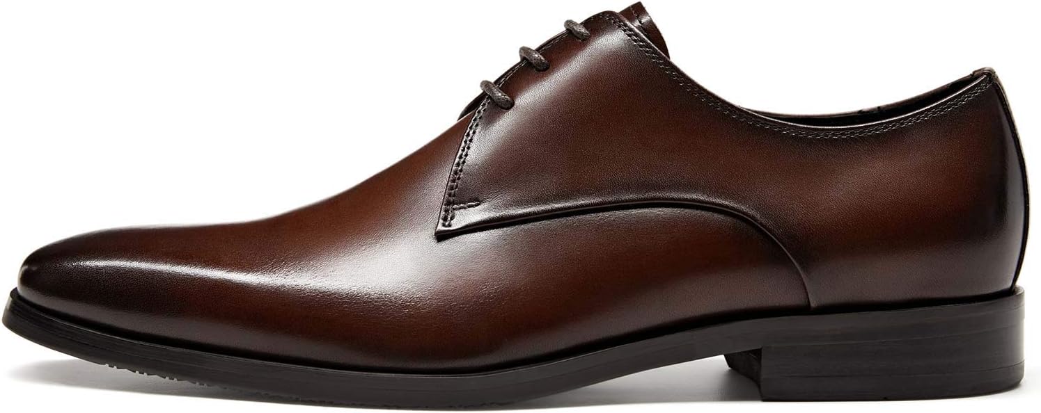 FRASOICUS Mens Oxford Shoes Genuine Leather Dress Shoes - Image 3