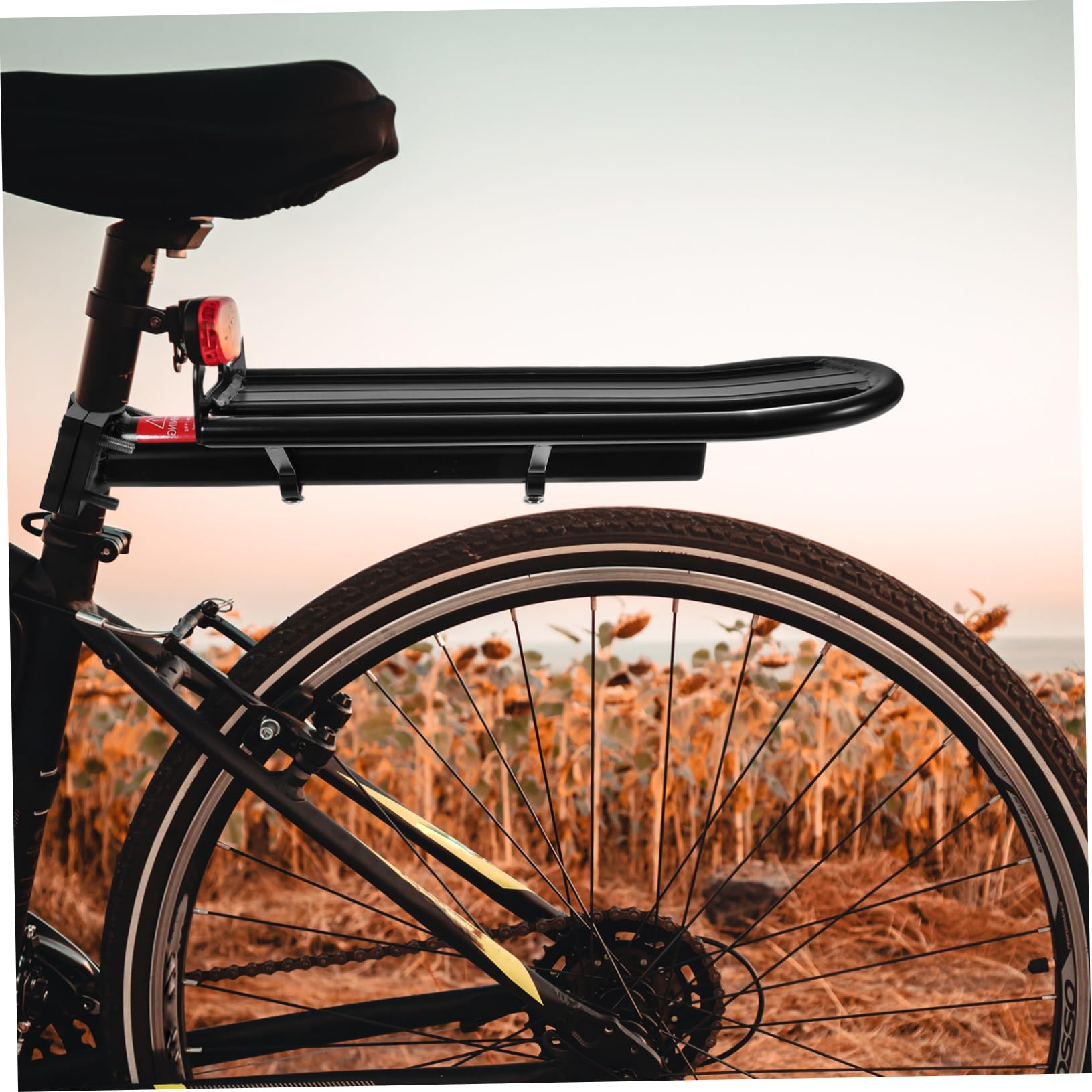 SUPVOX Bike Carrier Rack Aluminum Rear Cargo Racks Lightweight Quick Release Design for Pannier Luggage Baskets Compatible with Road and Mountain Bikes