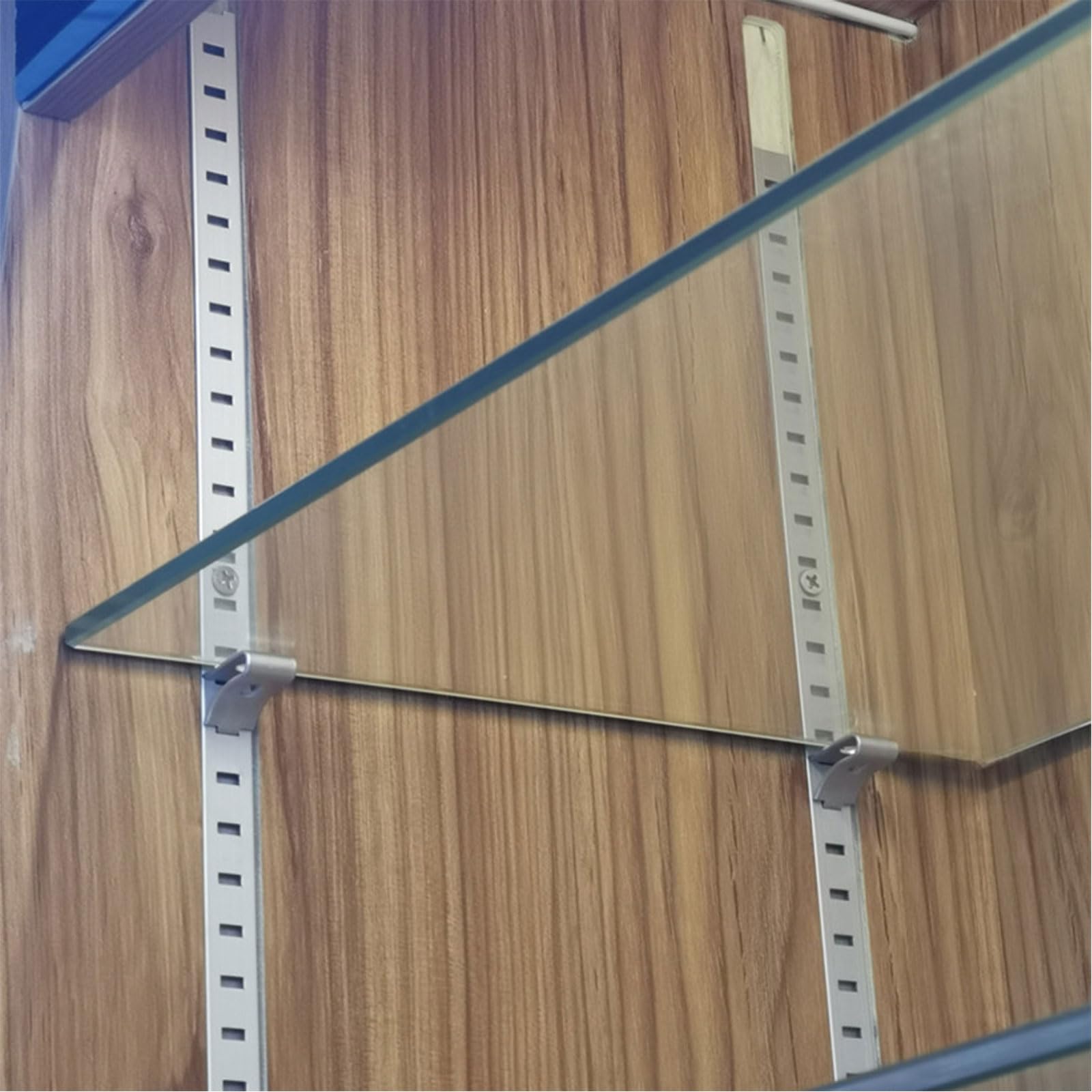 Wmzjnljy 16pcs Adjustable Steel Pilaster Shelf Support Clip or Metal and Wood Shelves for Metal and Wood Shelves(Z15-16) - Image 4