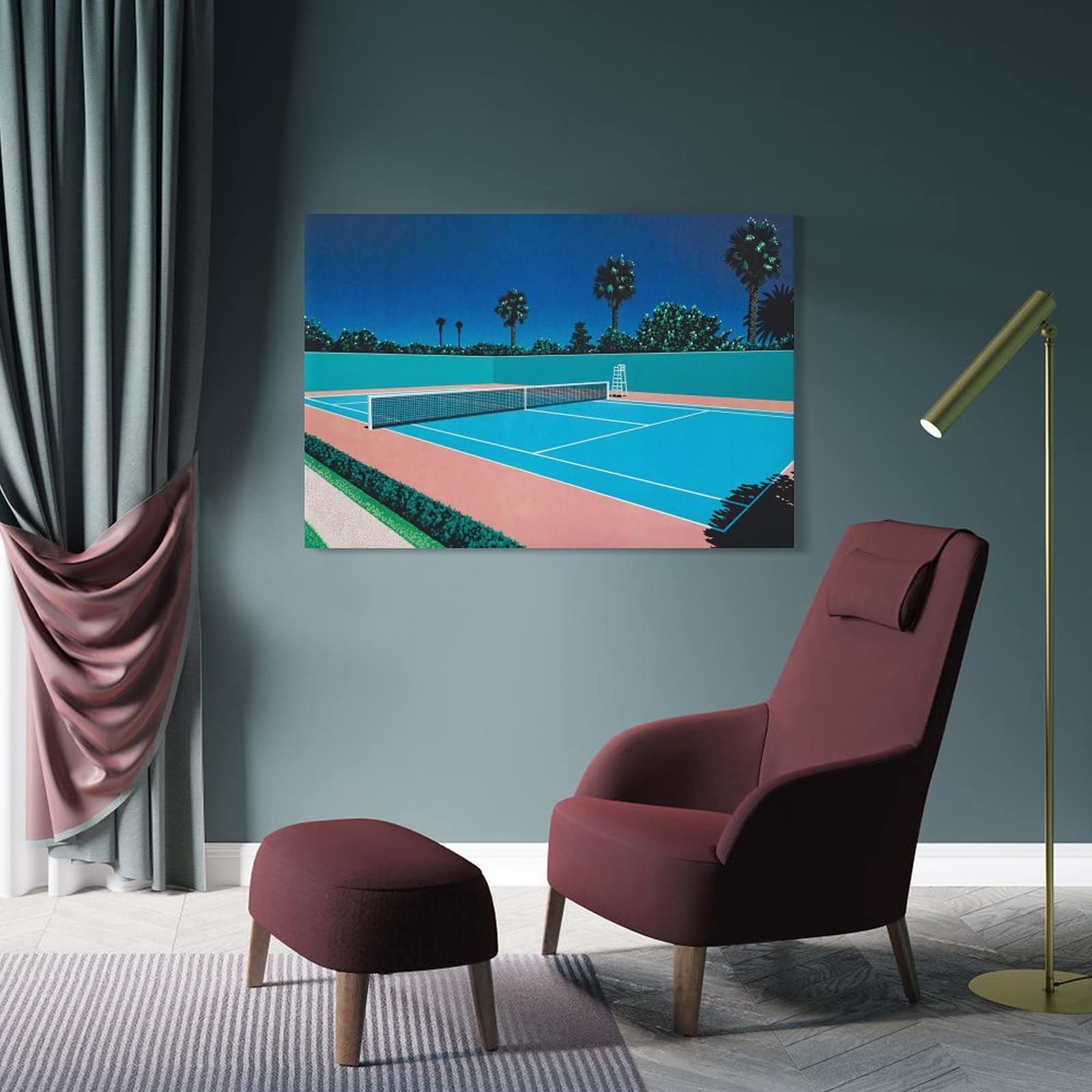 Amazon.co.jp: 日本のイラストレーター 永井博 絵画アートポスター
