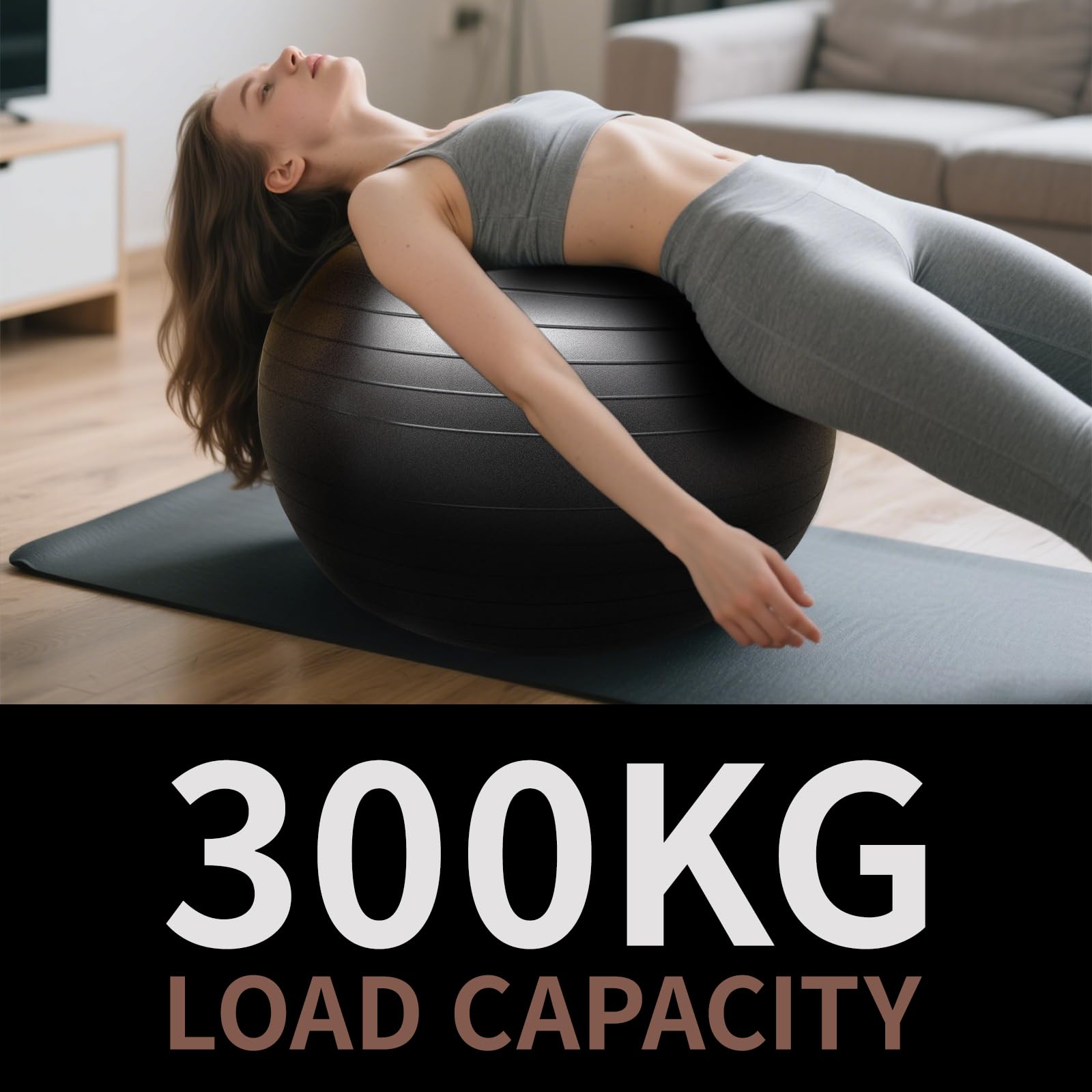 Ballon de Grossesse Fitness 65 CM Anti-éclatement Anti-Dérapant Swiss Ball Gym Yoga