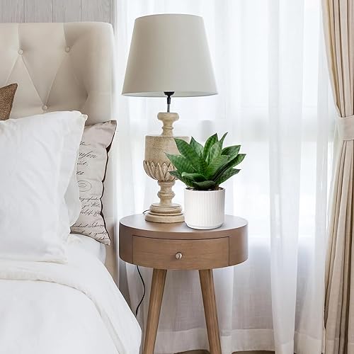 Miniatura 3 de Plantas suculentas de agave artificial, planta de serpiente sintética, planta suculenta de agave falsa en maceta blanca, planta suculenta de aloe