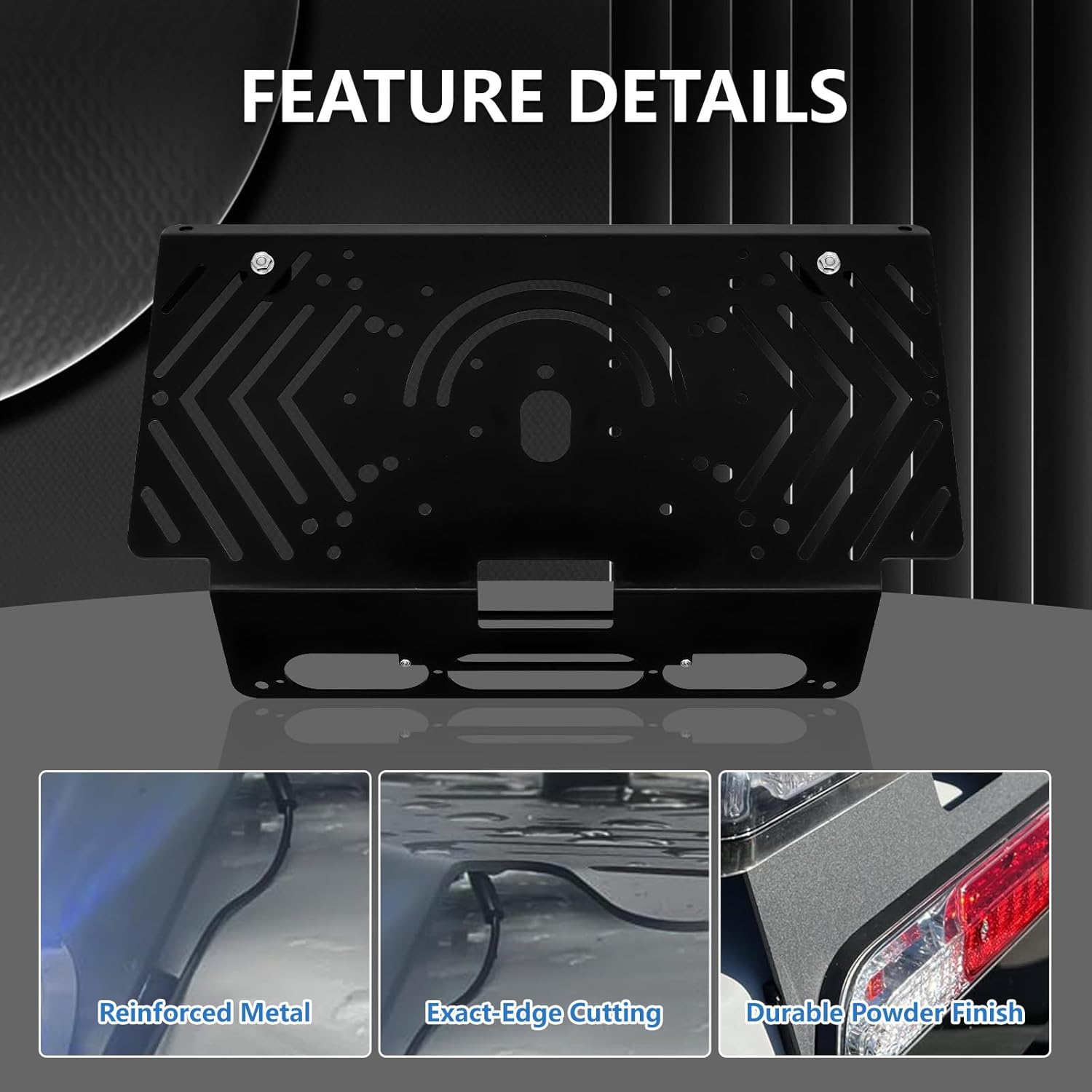 Metal Drill-Free Light Bar Cab Mount with Magnetic Base Fits 2015+ F-150, 2017+ F-250-F-550, for Magnetic Light Bar and Magnetic Antenna Support Bolt Mounting