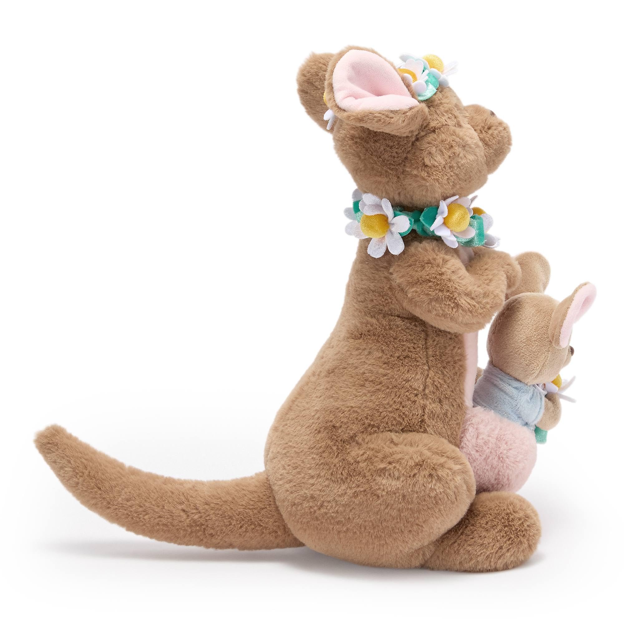 Disney Store Official - Winnie Puuh - Kanga und Ruh - Sonderedition im Blumen-Look - Mittelgroßes Kuscheltier - Plüschtier zum Sammeln - 18 cm