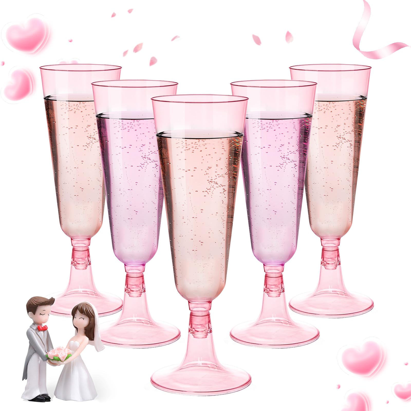Disposable Champagne Flutes - 40 Pack -26