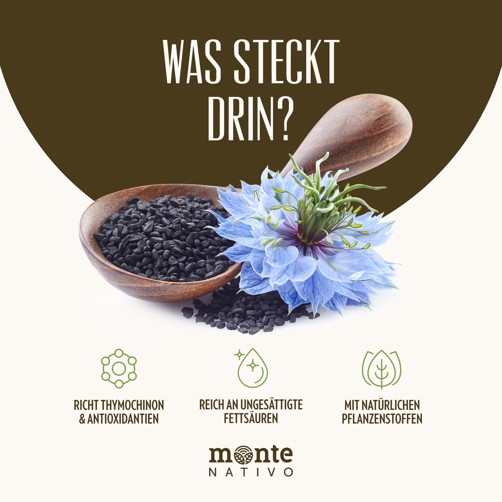 Aceite de Semilla de Comino Negro Monte Nativo (2x500ml) – Aceite de Nigella Sin Filtrar – Prensado en Frío – Sabor Suave – Puro y Natural – Aceite de Semilla Negra