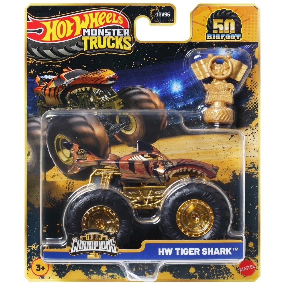 Hot Wheels Monster Trucks Trophy Champions - HW Tiger Shark