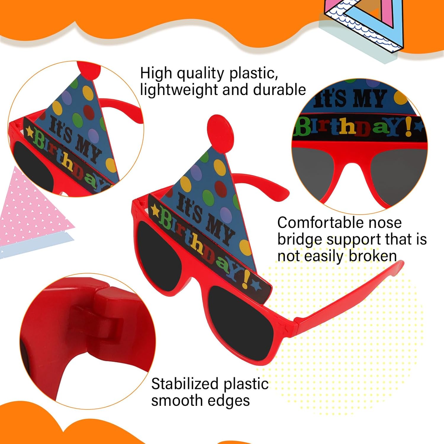12Pcs Funny Party Sunglasses Supplies,Photo Booth Props,Adult Birthday Party Favors - Image 3