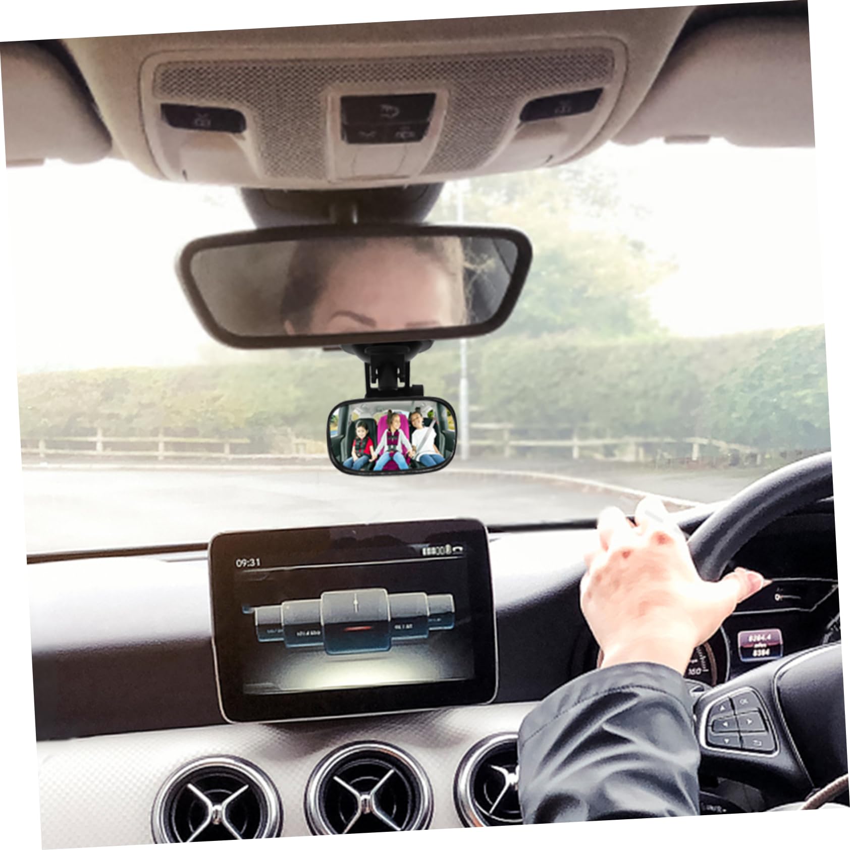 5piezas Espejo Retrovisor Para Bebés Succión Espejo Interior Para Asiento Trasero Compatible Diferentes Modelos De Coche Instalación Sencilla y Segura Visión Clara Para