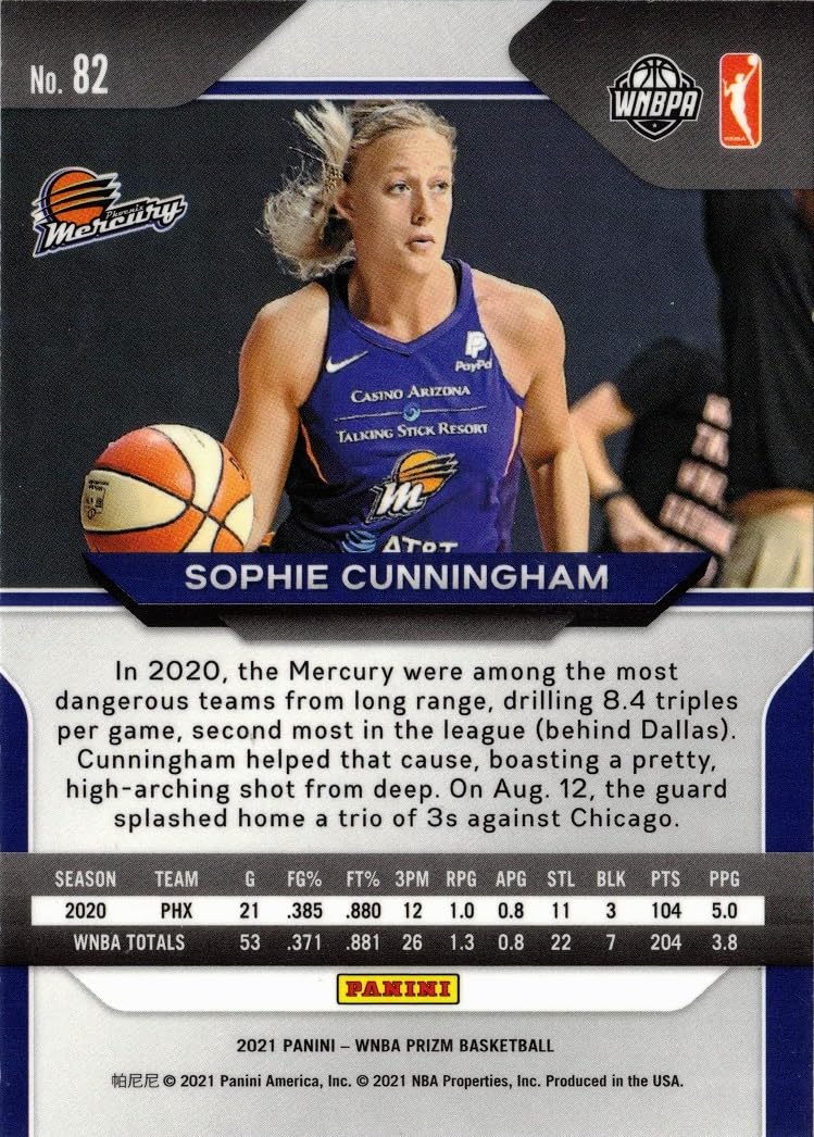 Amazon.com: 2021 Panini Prizm WNBA Basketball #82 Sophie
