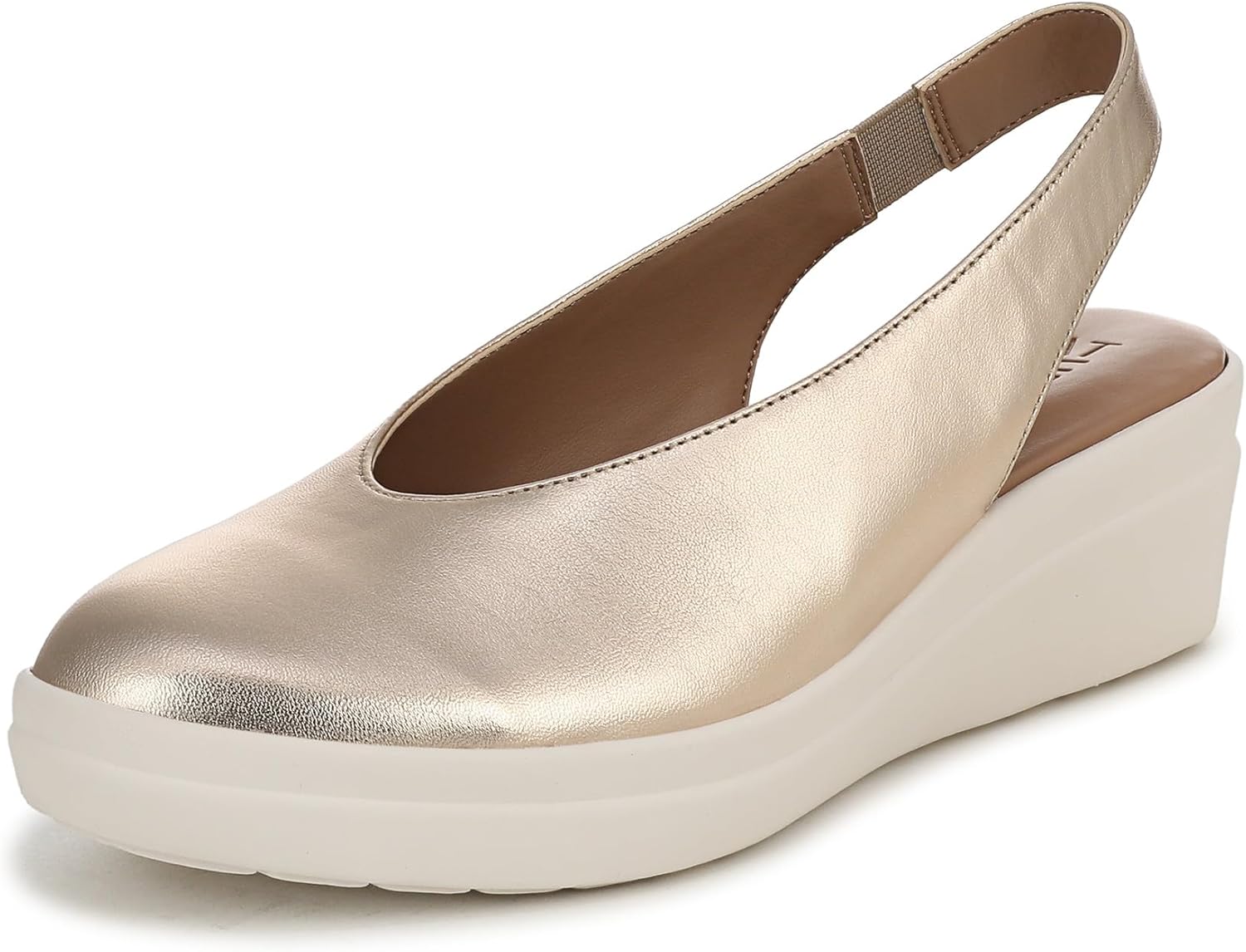 Naturalizer Women's Sutton Pump - Light Champagne Leather