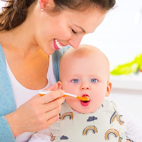 Miniatura 4 de Geyoga 12 baberos de muselina para bebé, baberos de dentición unisex, baberos ajustables para baba, baberos de tela de alimentación para bebés