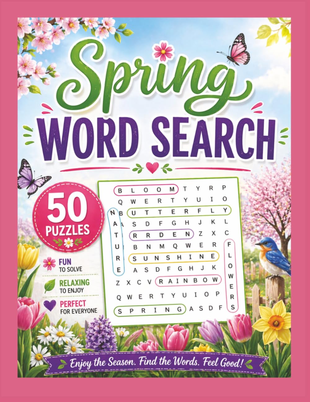 Spring Word Search: Fun to Solve and Relaxing