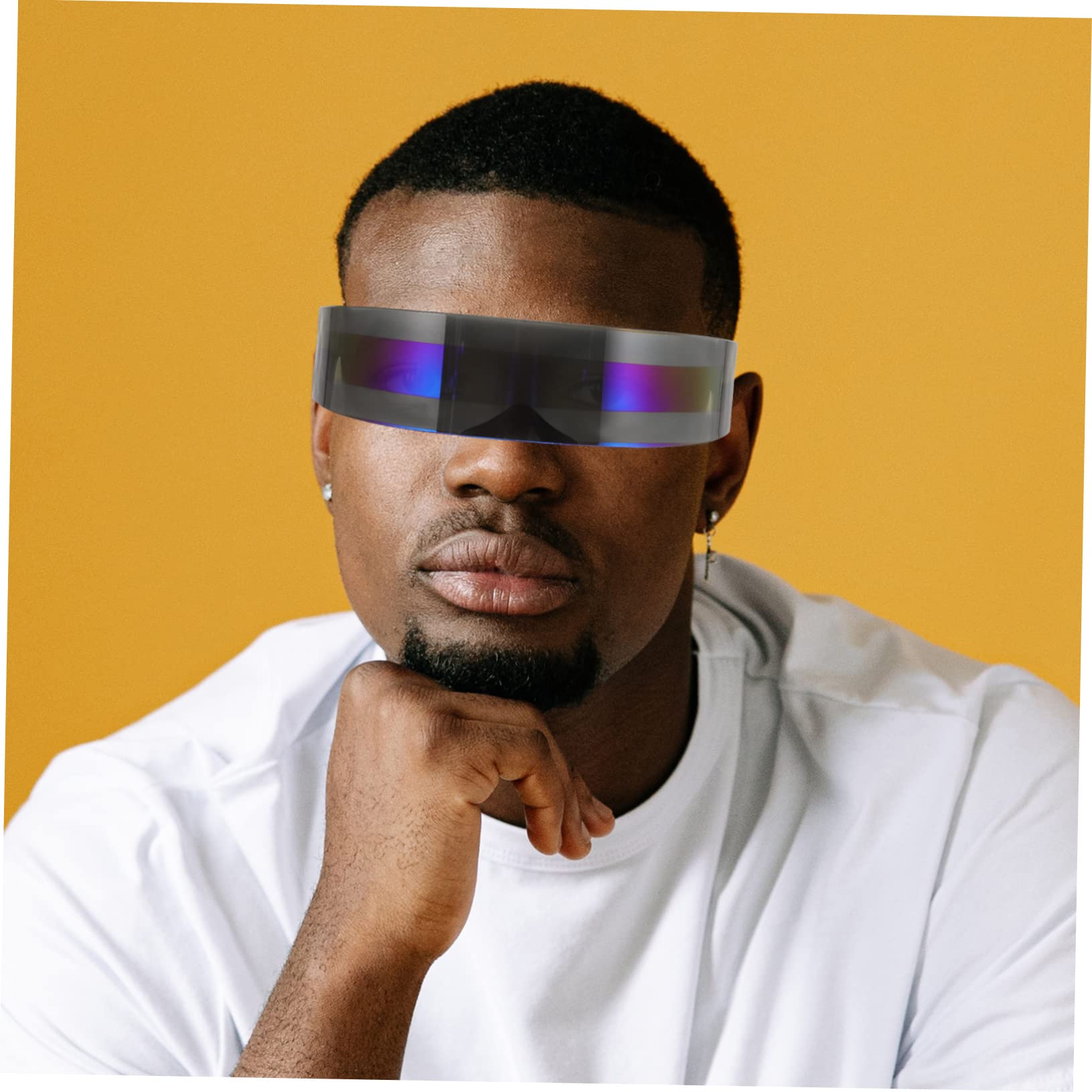 SOIMISS 10piezas Gafas De Fiesta De Estilo Futurista Lentes Decorativos y Ligeros Para Eventos Cosplay y Festivales