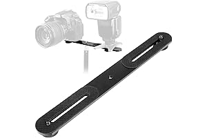 ChromLives Camera Flash Bracket with Dual Mount for Enhanced Lighting Setup