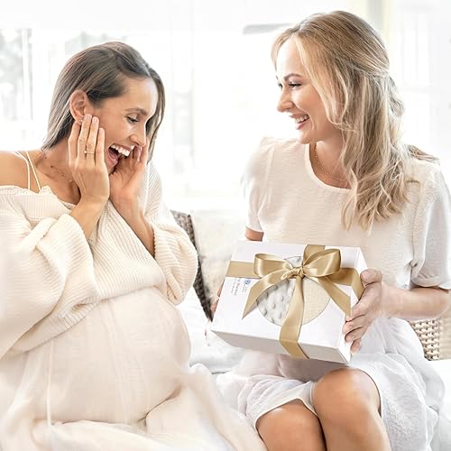 Miniatura 8 de lulumoon Mantas de bebé unisex para recién nacido respaldo térmico de punto minky - Manta de recepción de muselina para bebé esencial y regalo de