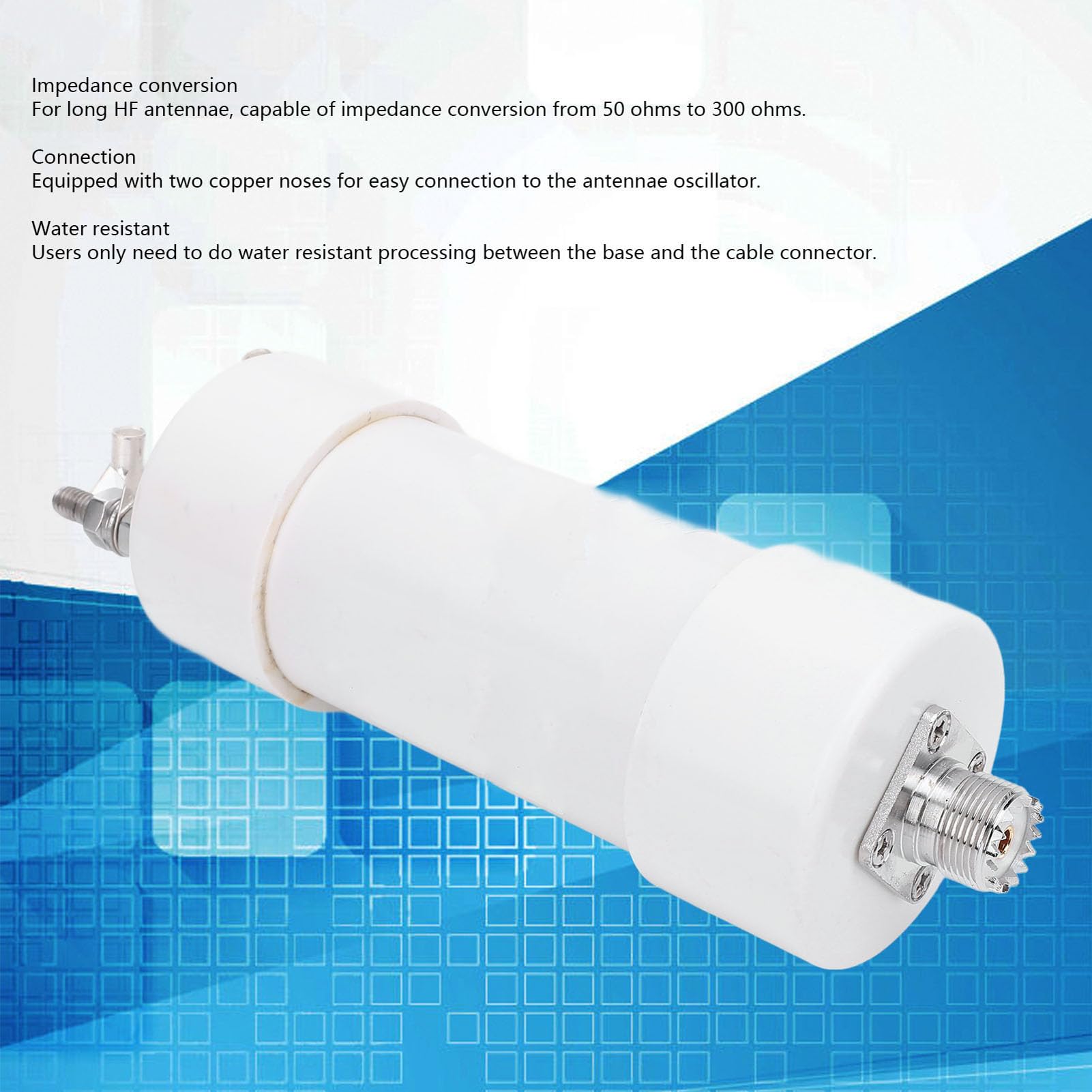 Anillo Magnético Balun Corta 1 a 6 200W 50 Ohms a 300 Ohms