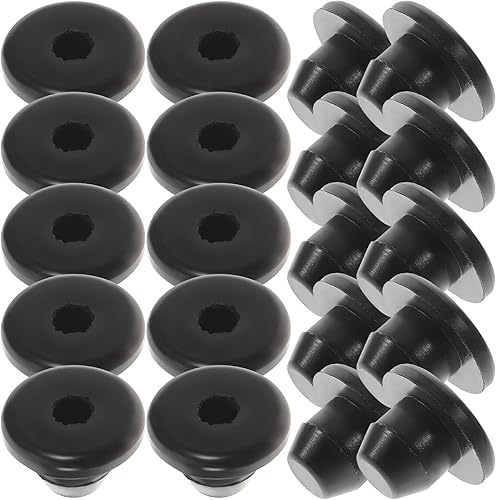 TEHAUX Tapón de llenado de aceite para gato de botella, 20 tapones de goma para llenado de aceite para botellas y gatos de piso, tapones