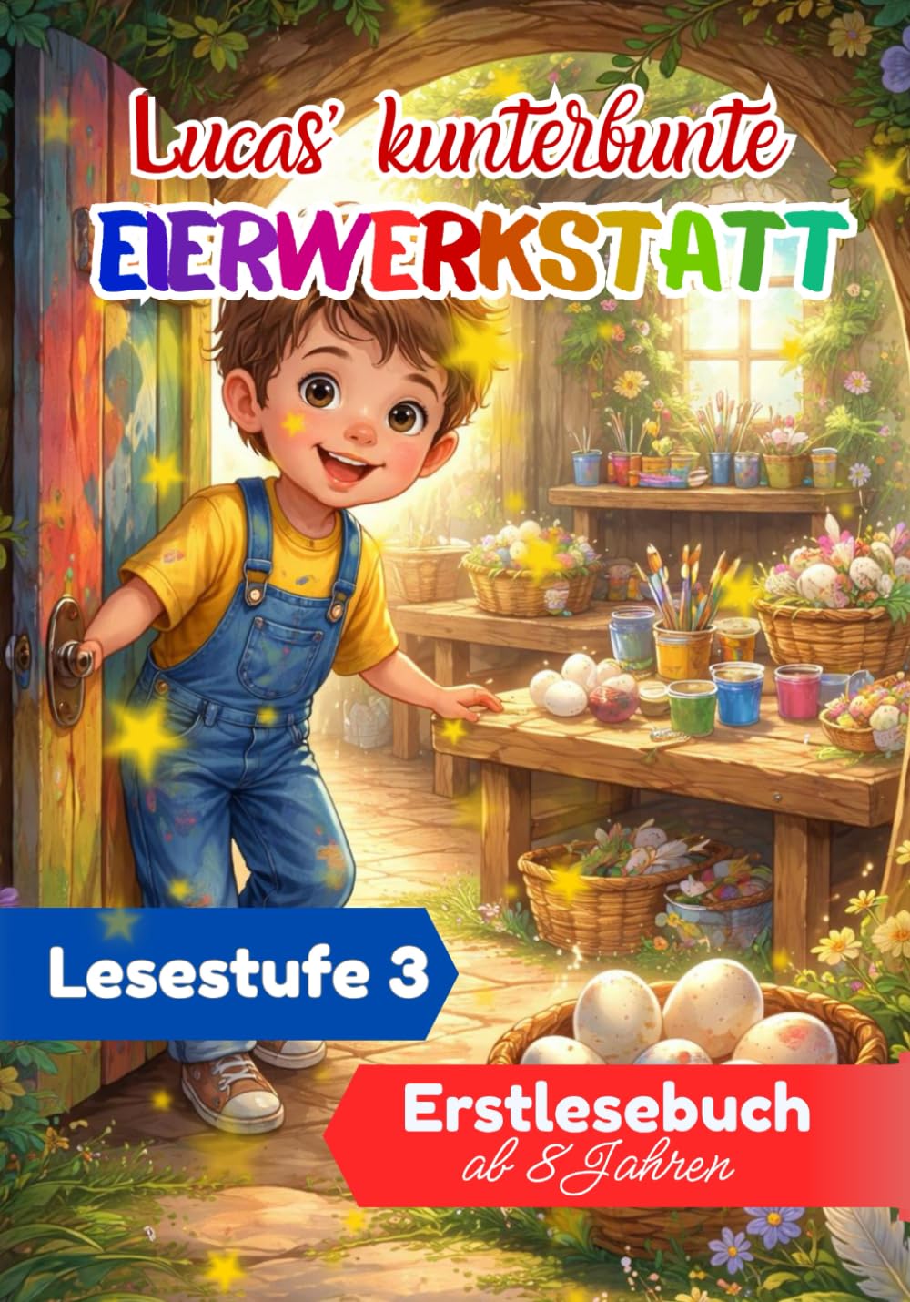Lucas’ kunterbunte Eierwerkstatt: Ostergeschichte ab 8 Jahren – Erstlesebuch Lesestufe 2 mit Mitmachseiten, Gefühlen, Freundschaft & bunten ... & Mitmachen: für Leseanfänger ab 6 Jahren)