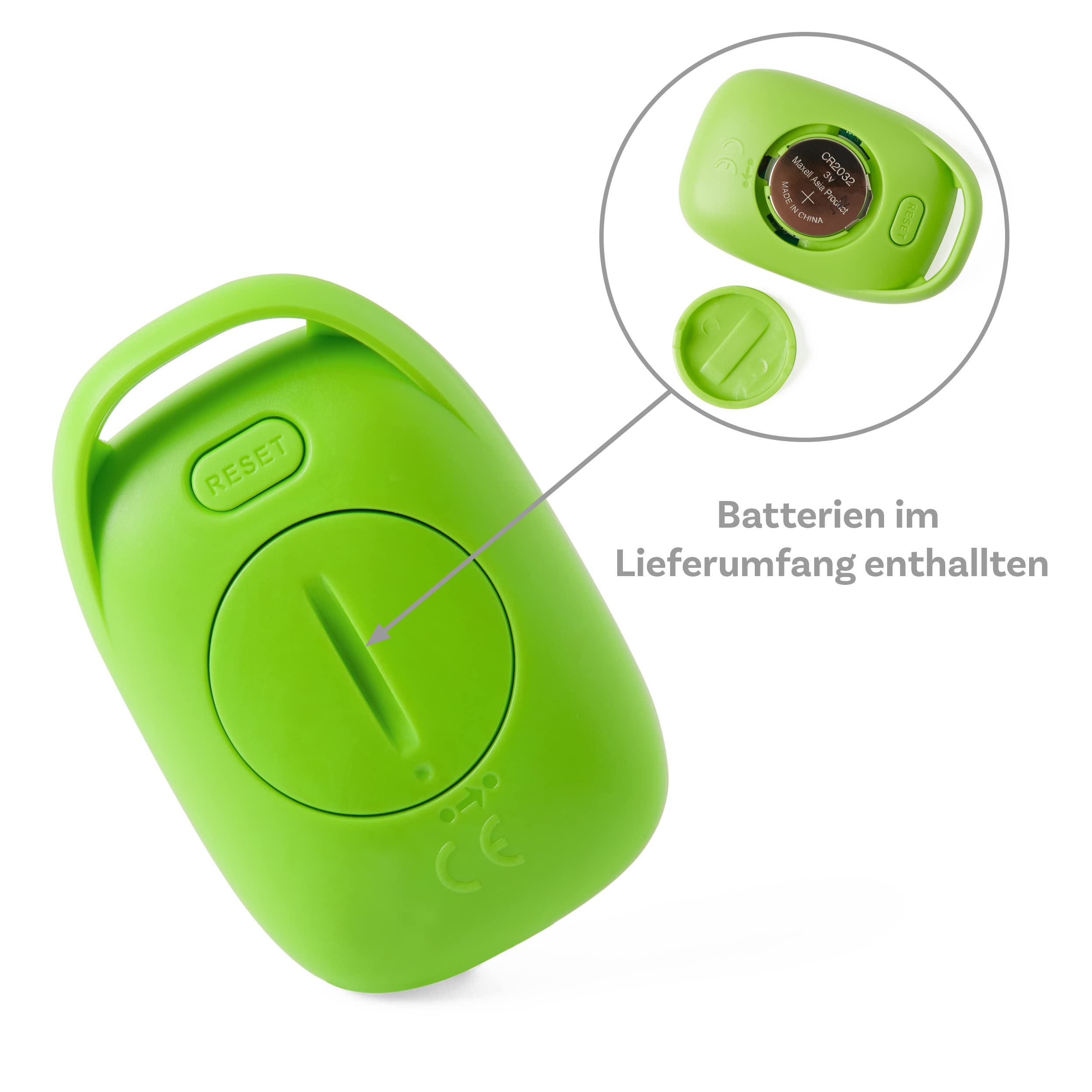 Pulox Podomètre PS-100 - Pédomètre Simple et précis avec Capteur 3D sans Application en Vert