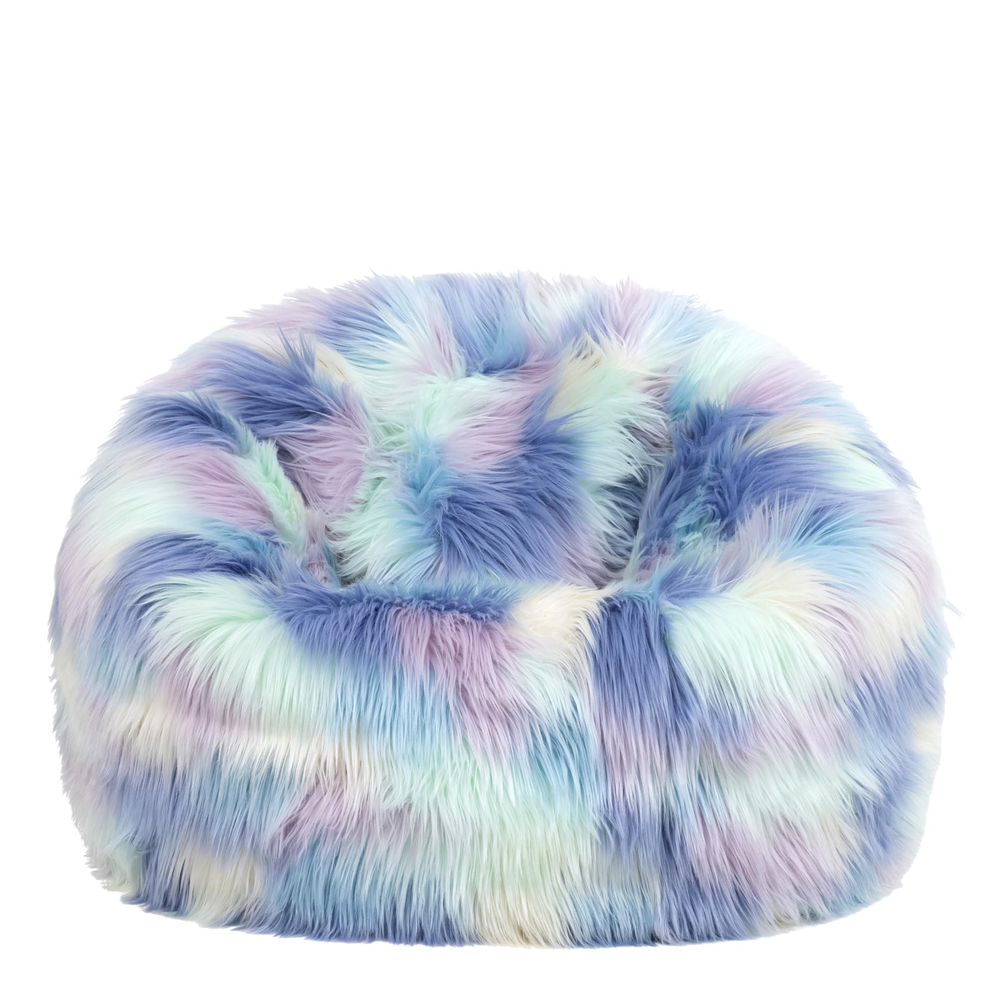 Icon Kingston Sitzsack Kinder, Unicorn, Flauschiger Kunstpelzstoff, Sitzsack Flauschig mit Füllung, Bequemer Kinder Sessel, Kuschelsessel, Lese Sessel, Schlafzimmer, Kinderzimmer, Spielzimmer