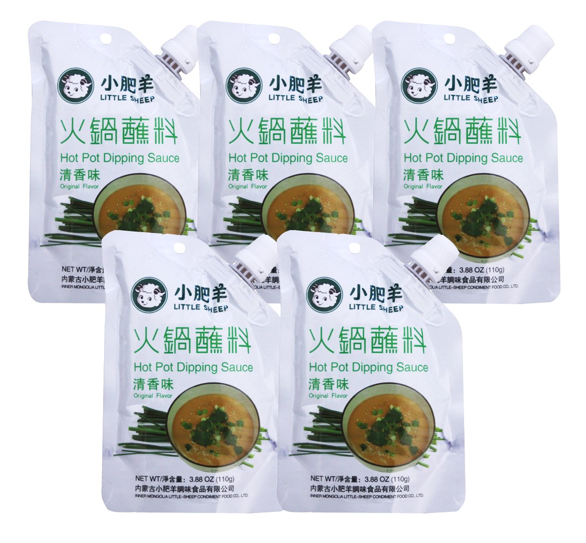小肥羊 Little Sheep Hot Pot Dipping Sauce 110g (Pack of 5) (Original)