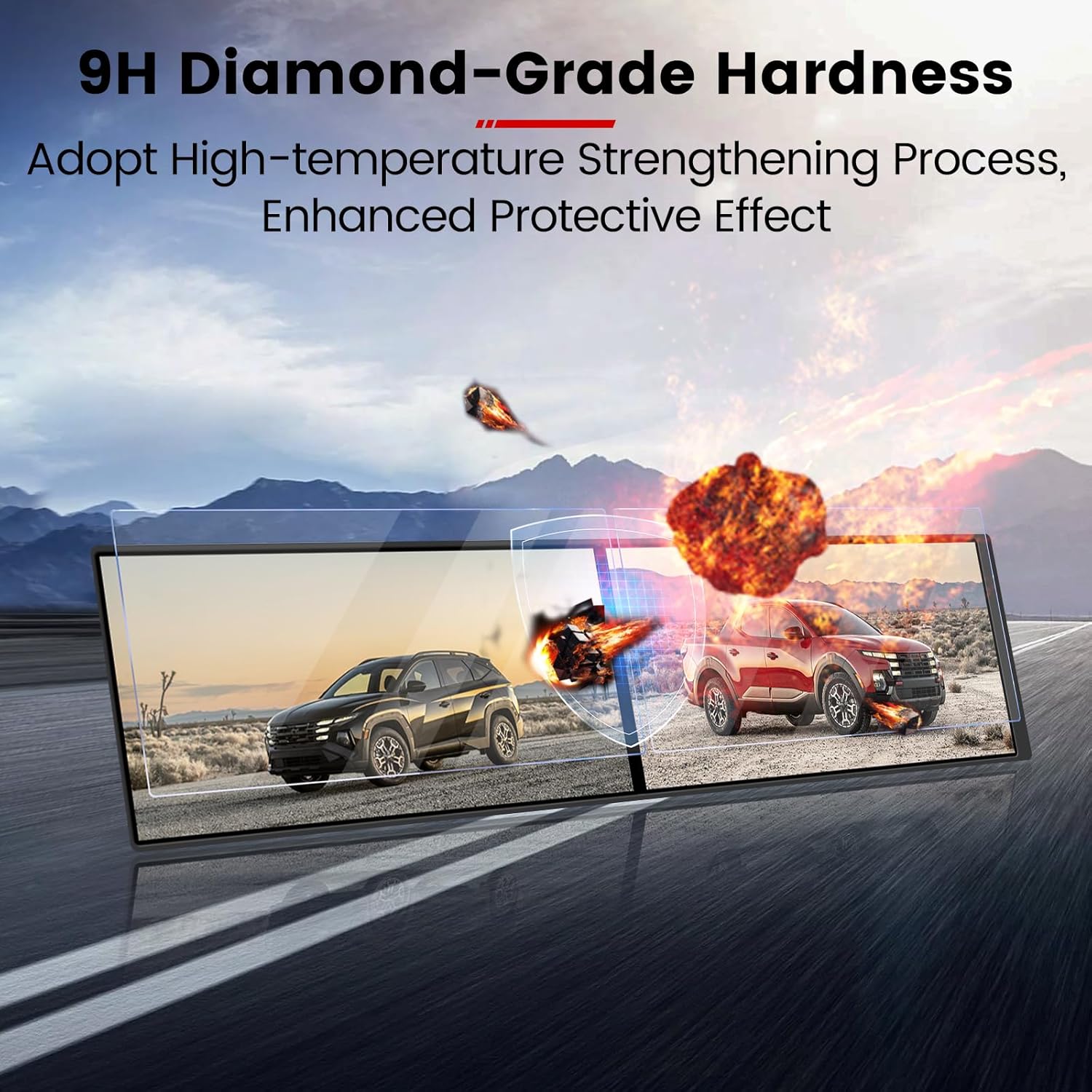 GFJNFG Tucson Screen Protector for (3Pcs) 2026 2025 Hyundai Tucson Screen Protector [9H Tempered Glass]12.3 Inch Navigation + Dashboard + AC Climate Film 2025 2026 Tucson hybrid (SE/SEL/SEL Convenience/XRT/Limited) Accessories(Split-Type)