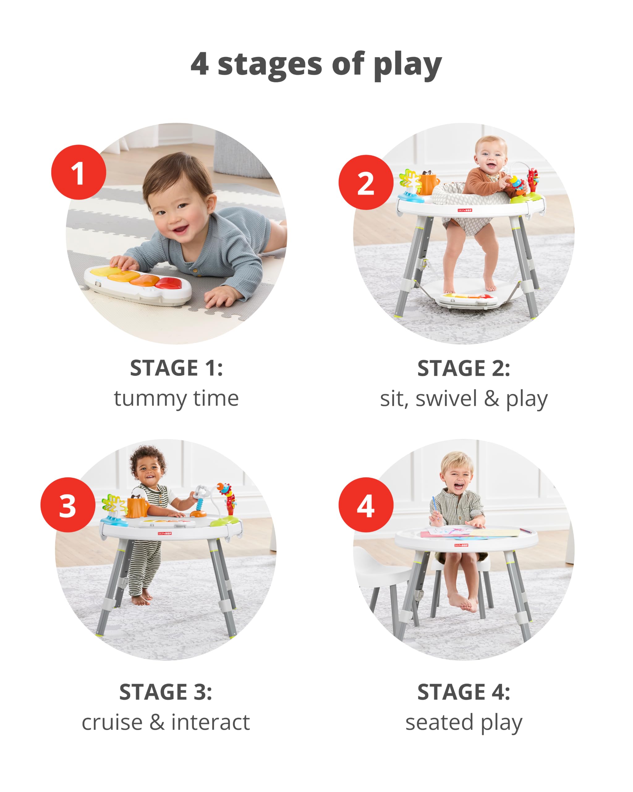 Skip Hop Explore & More Babys View 3 -Stage Activity Centre, Multicolour, 1 Count (Pack of 1) (303325) 1