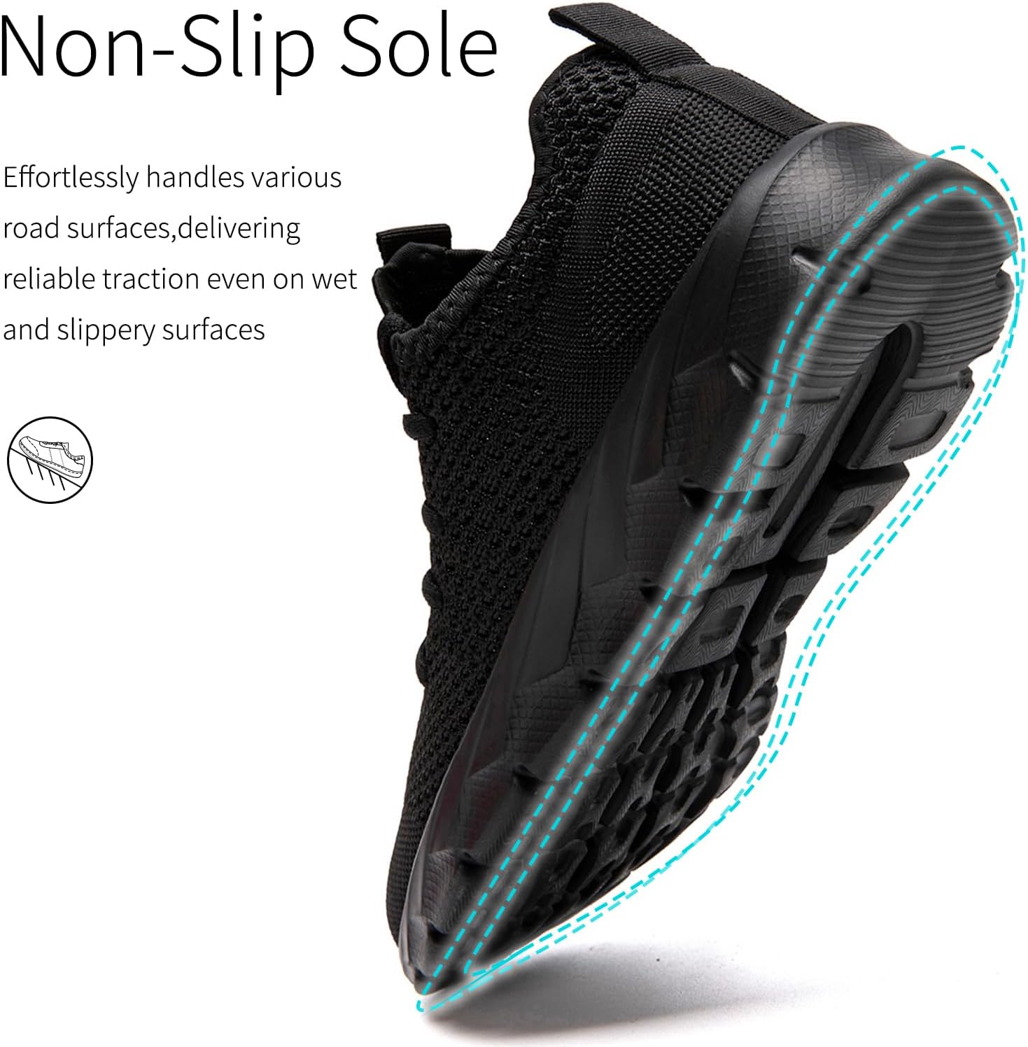 GUCTQY Men/Women Running Tennis Shoes Slip on Gym Women Sneakers Walking Lightweight Breathable Shoes - Image 4