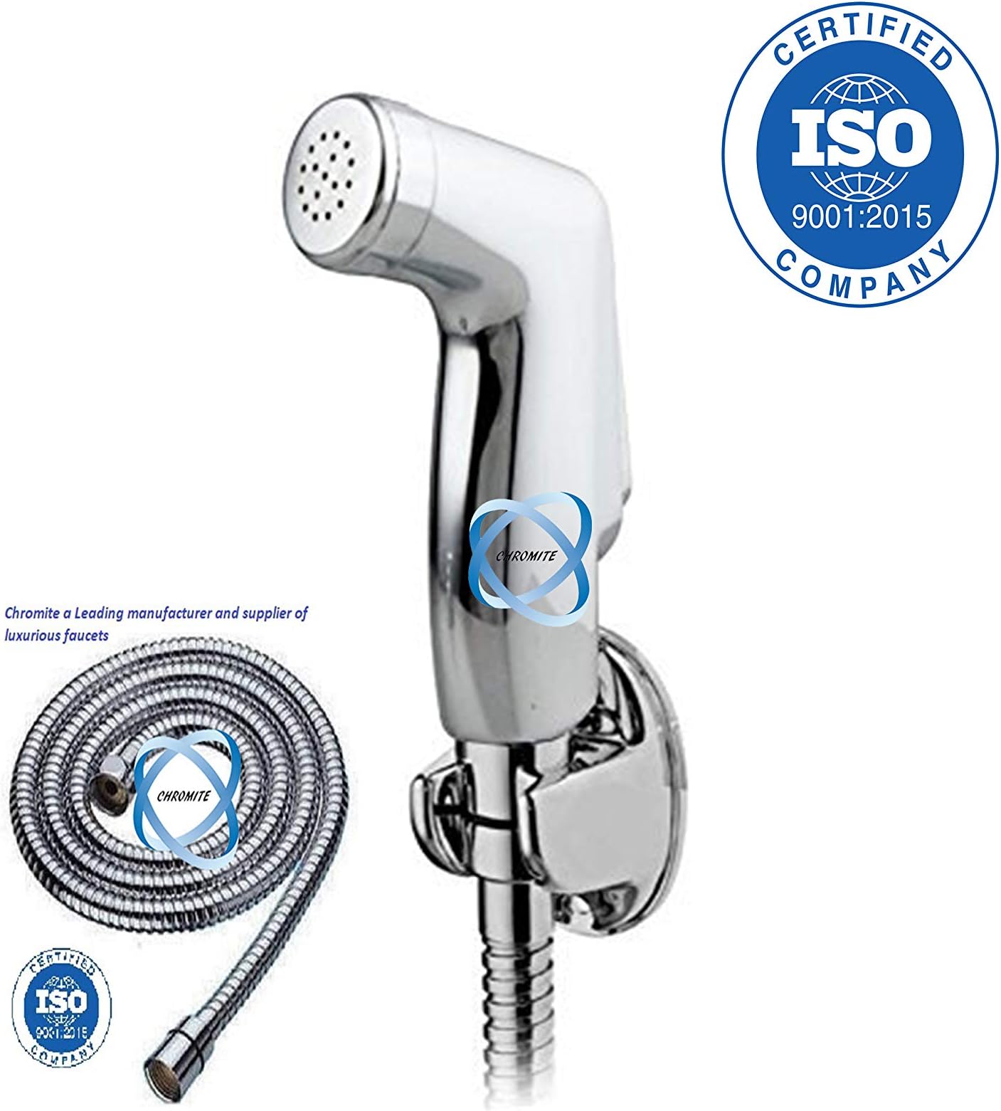 Chromite HF-13 ABS Hindware Round Health Faucets (Silver)