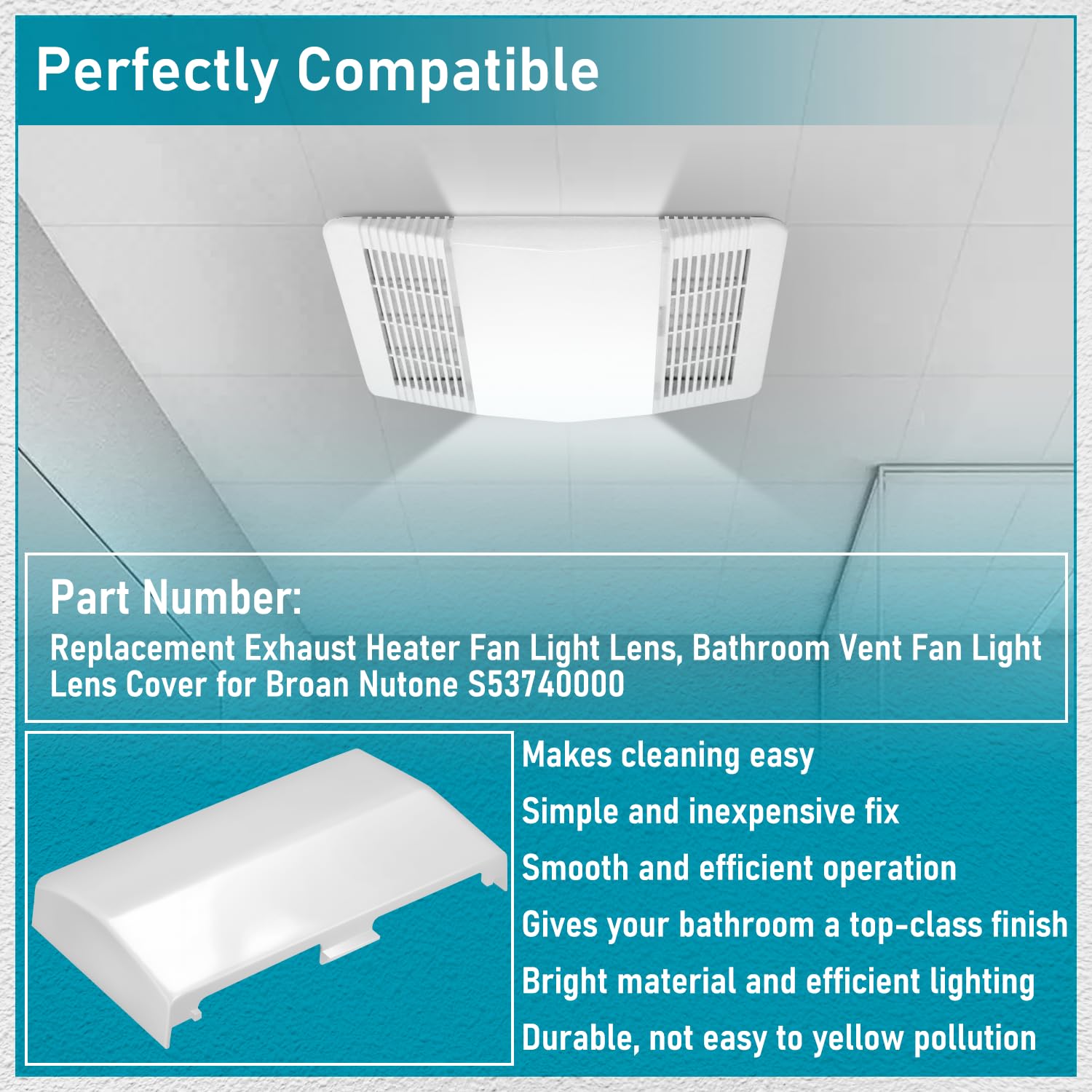 Bathroo Exhaust Fan Light Covers NuTone® Bathroo Exhaust Fan - View #7