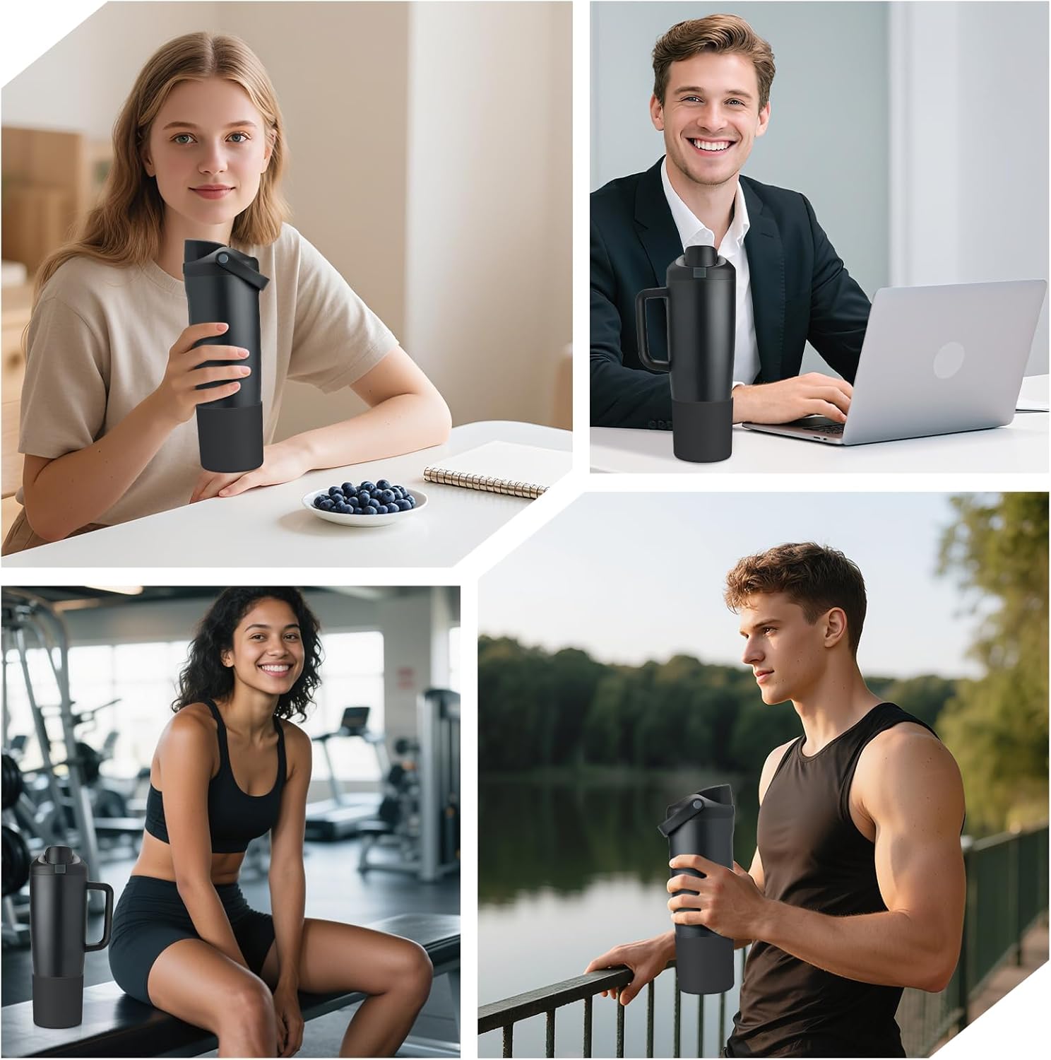 Silicone Higher Boot Compatible with Owala 30oz & 40oz FreeSip Sway Bottles & Tumblers, Large Protection Anti-slip Bottom Cover Sleeve for Freesip Sway Tumbler and Bottle - Image 7