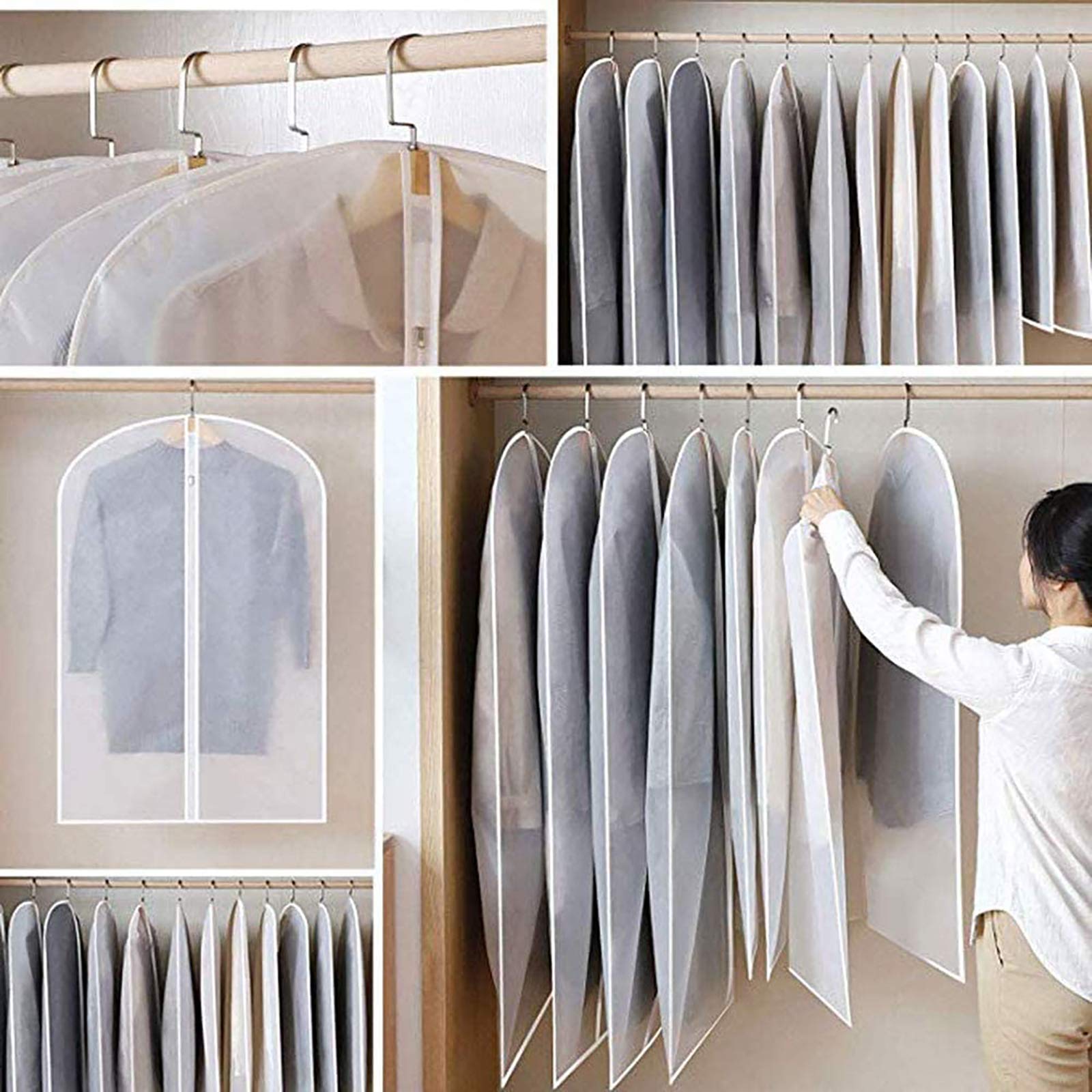 Garment Bag Clear Dust Bags Cover 