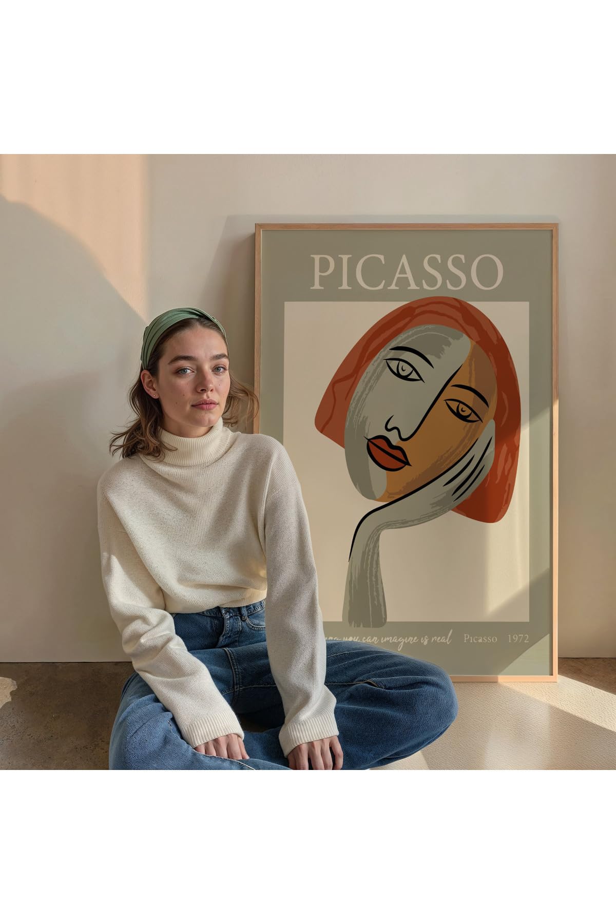 Fark Tanıtım Picasso Çerçevesiz Poster, Modern Dekoratif Çerçevesiz Poster, Tablo, Picasso, 21 x 30