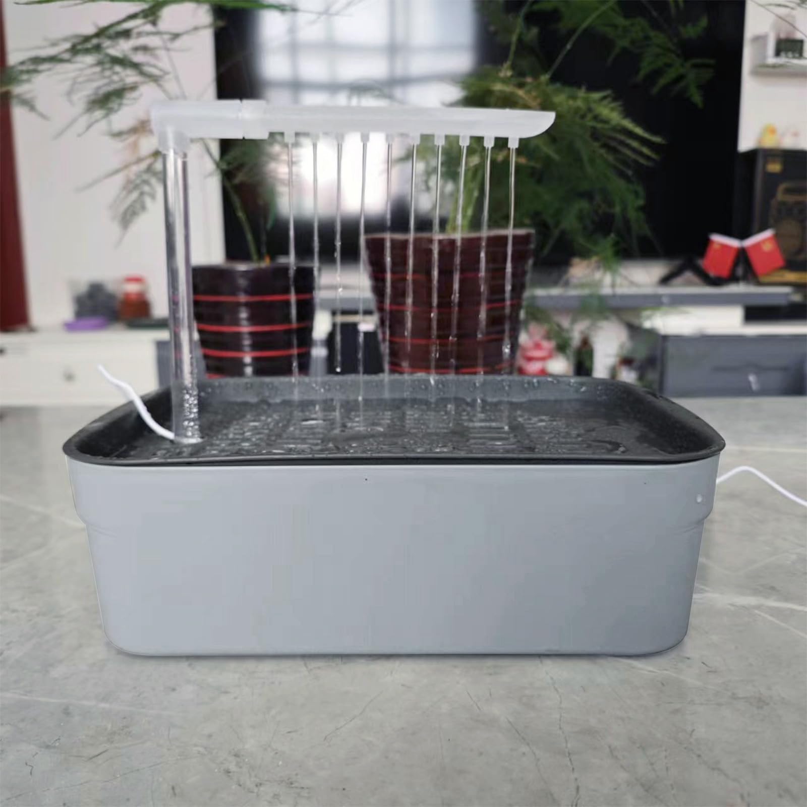 Grandi flussi d ' acqua Pappagalli Vasca da bagno Circolazione automatica ' acqua Lavabo per doccia per uccelli Uso domestico quotidiano con piume Doccia automatica per uccelli per piccioncini