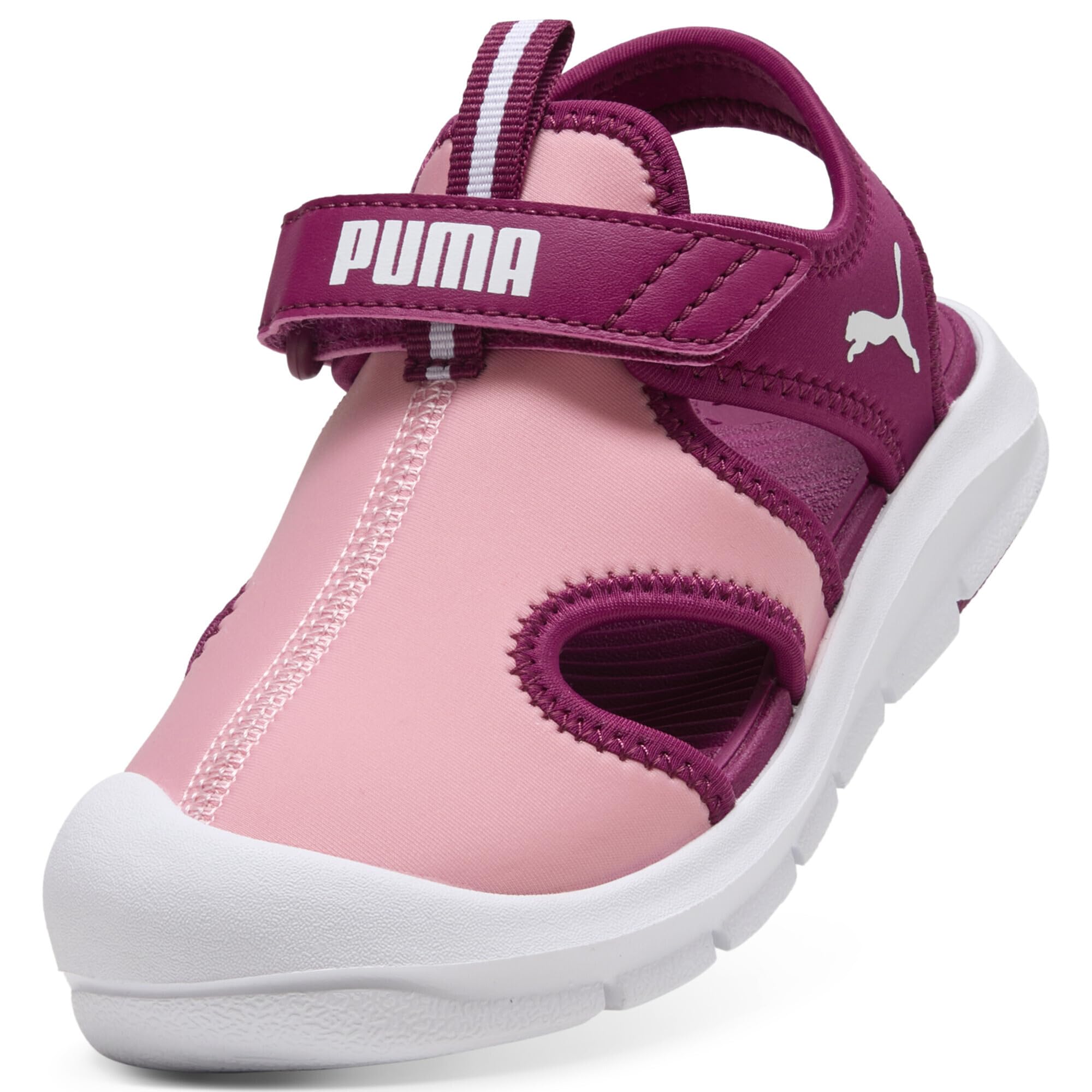 PUMA Fun Racer Sandal V PS, Slide, PINKSCAPE-Berry White, 22 EU