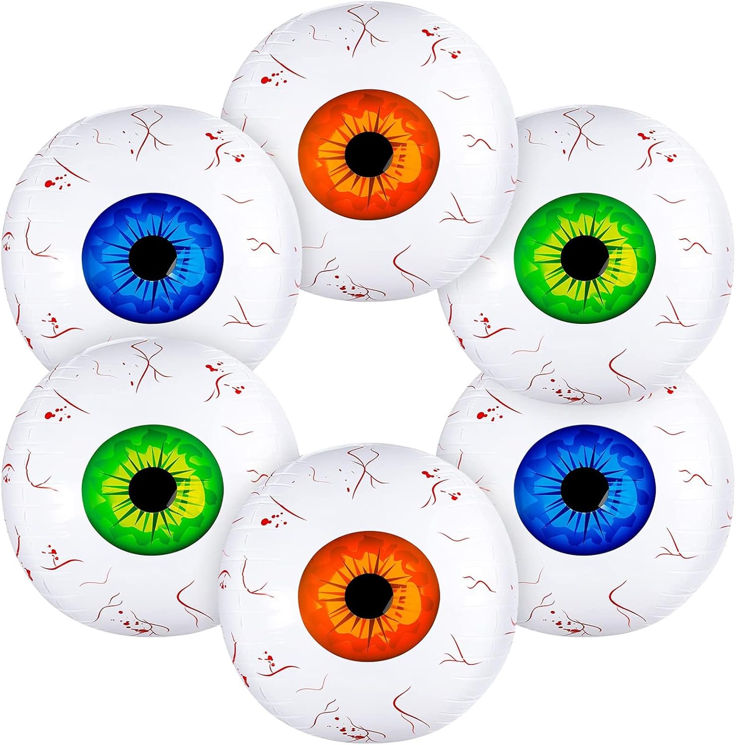 22Inch Halloween Giant Floating Eyeball Balloons,6Pcs Halloween