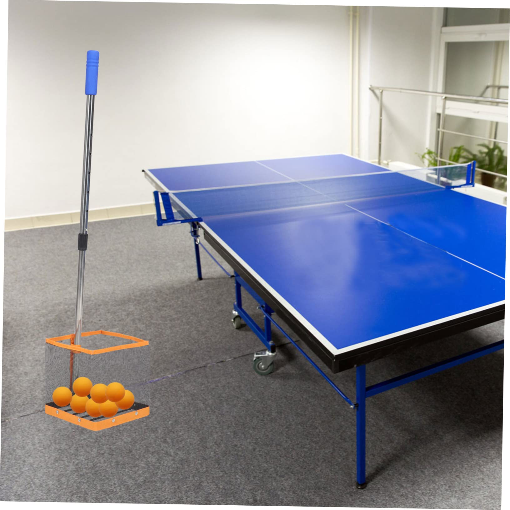 TOYANDONA Recogedor De De Tenis De Mesa - Herramienta para Recoger De -Pong Contenedor para De Tenis Recolector De De Tenis Mango Telescópico Recogedor
